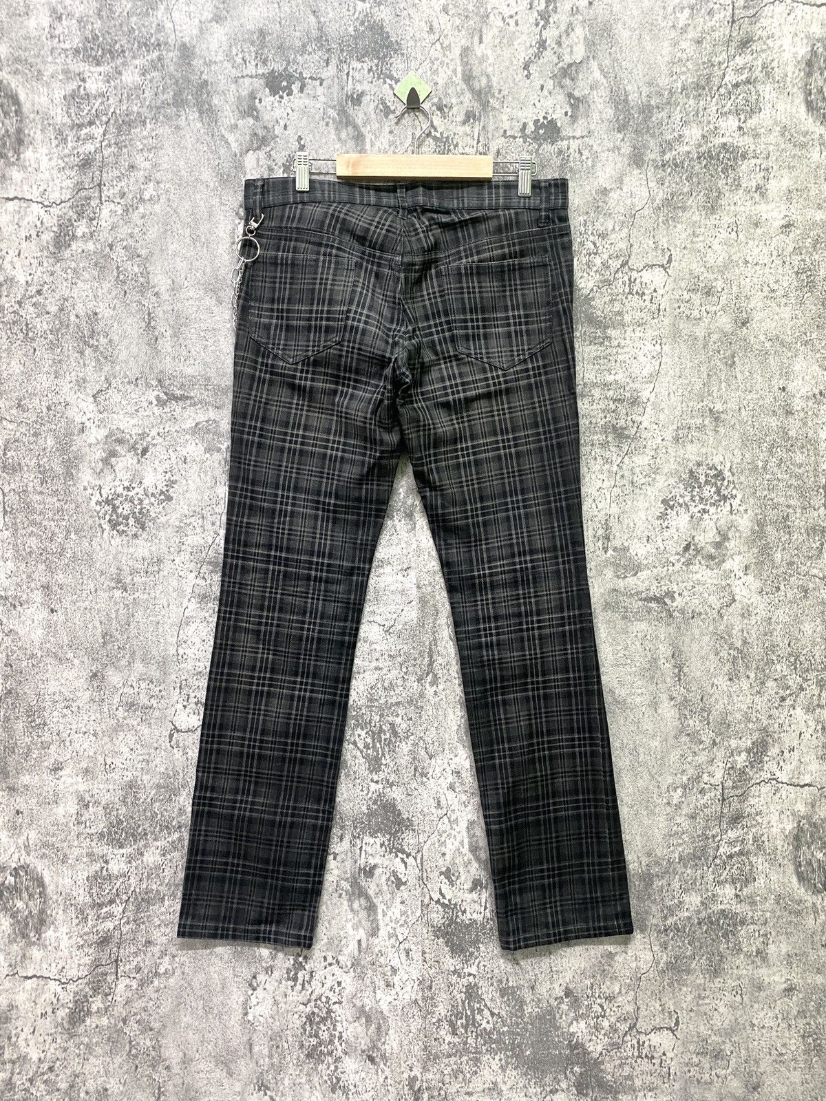 Designer × Japanese Brand × Shellac SHELLAC Made In Japan Tartan Checked Design Low Rise Pants Size US 32 / EU 48 - 2 Thumbnail