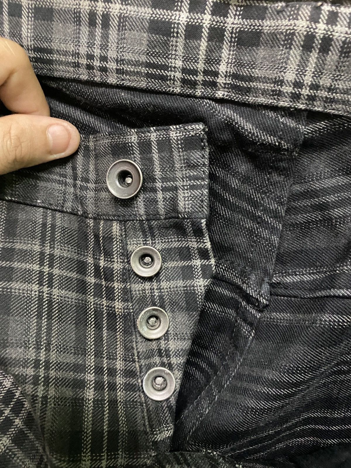 Designer × Japanese Brand × Shellac SHELLAC Made In Japan Tartan Checked Design Low Rise Pants Size US 32 / EU 48 - 17 Thumbnail