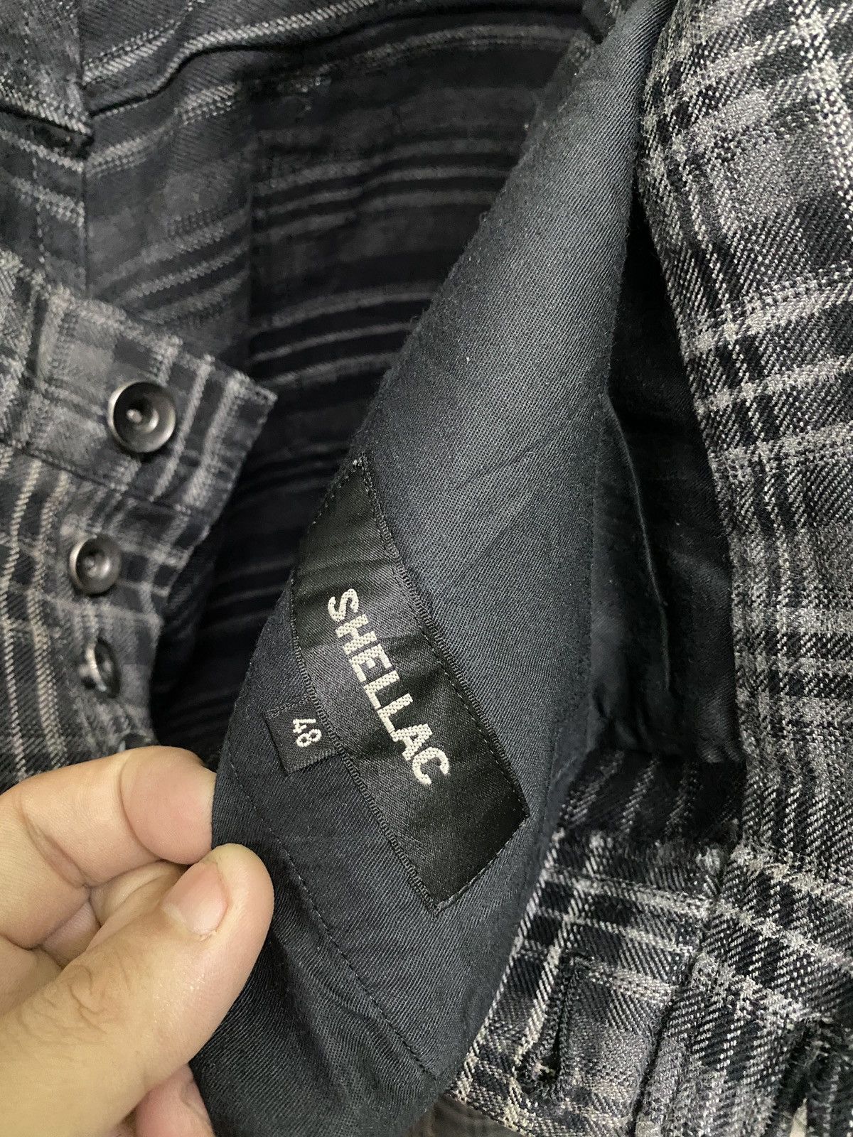 Designer × Japanese Brand × Shellac SHELLAC Made In Japan Tartan Checked Design Low Rise Pants Size US 32 / EU 48 - 18 Thumbnail
