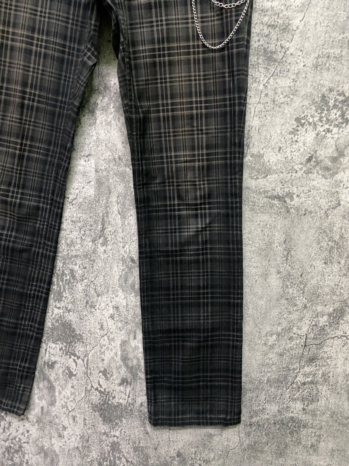 Designer × Japanese Brand × Shellac SHELLAC Made In Japan Tartan Checked Design Low Rise Pants Size US 32 / EU 48 - 6 Thumbnail