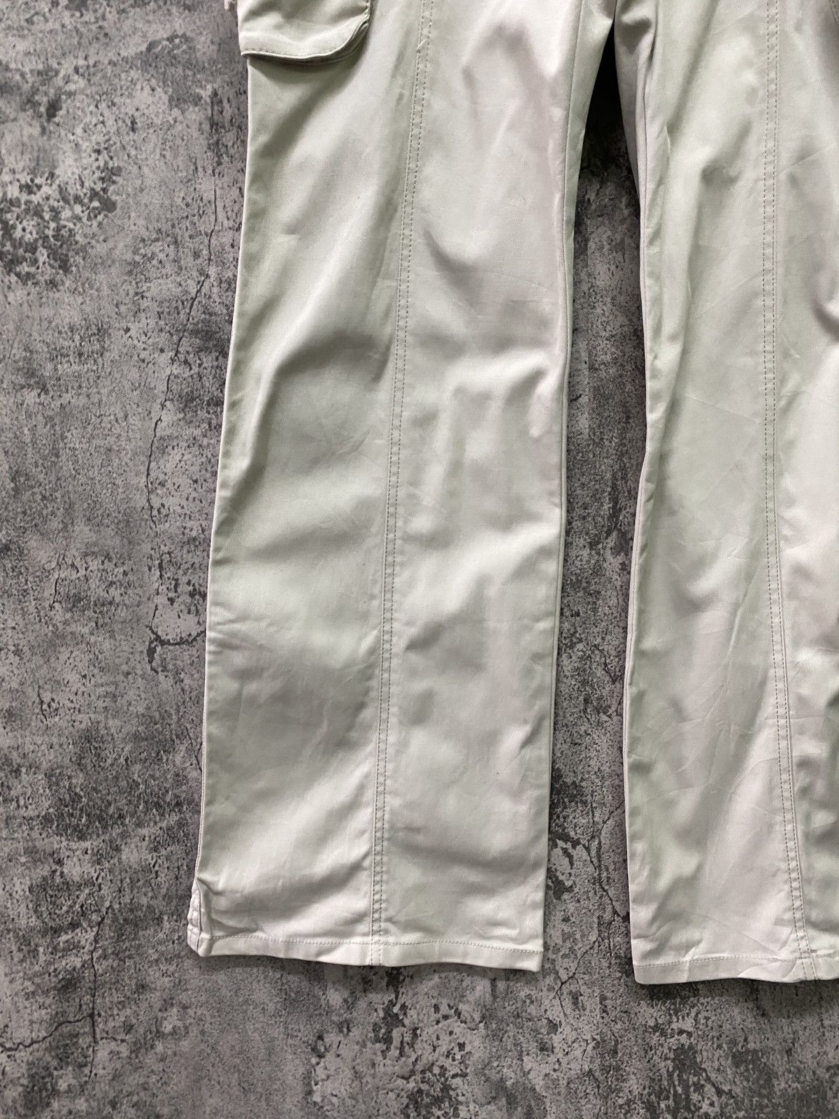 Designer × Japanese Brand Japan KUMIKYOKU Cargo Bush Flare Pants Size 35" - 5 Thumbnail