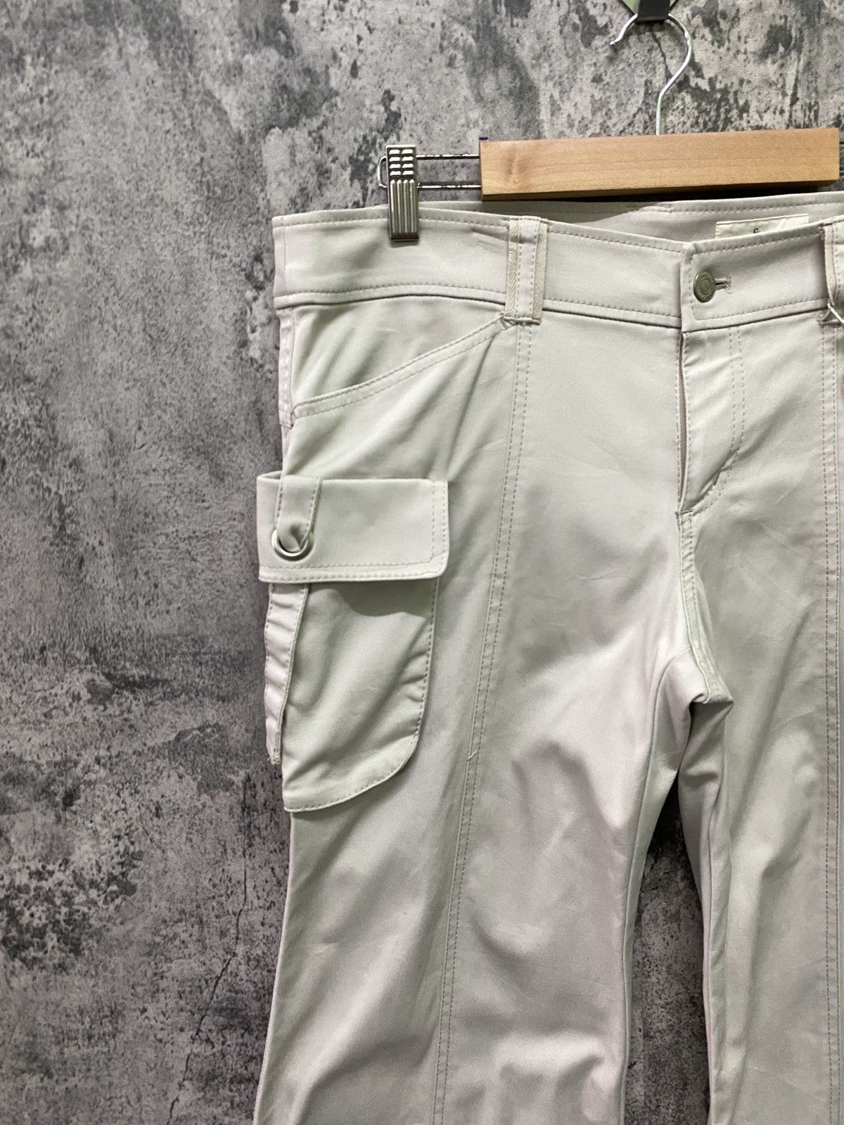 Designer × Japanese Brand Japan KUMIKYOKU Cargo Bush Flare Pants Size 35" - 4 Thumbnail