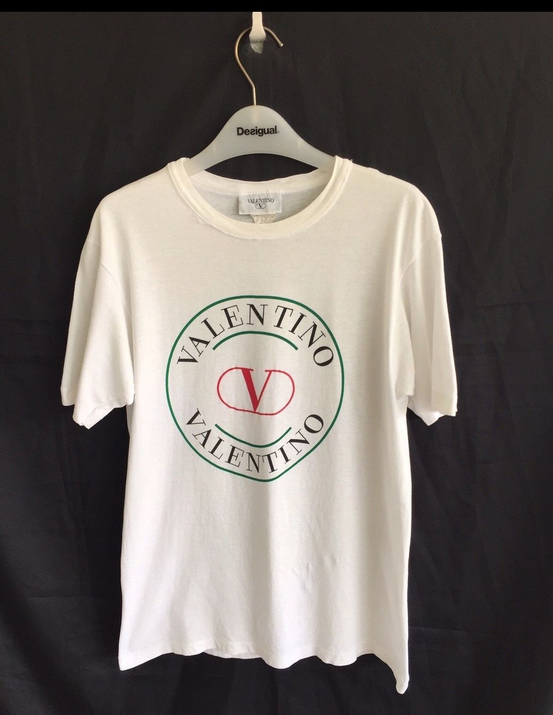 Designer × Valentino × Vintage Very Rare Valentino Vintage Spell Out Single Stitch Shirt Size US M / EU 48-50 / 2 - 1 Thumbnail
