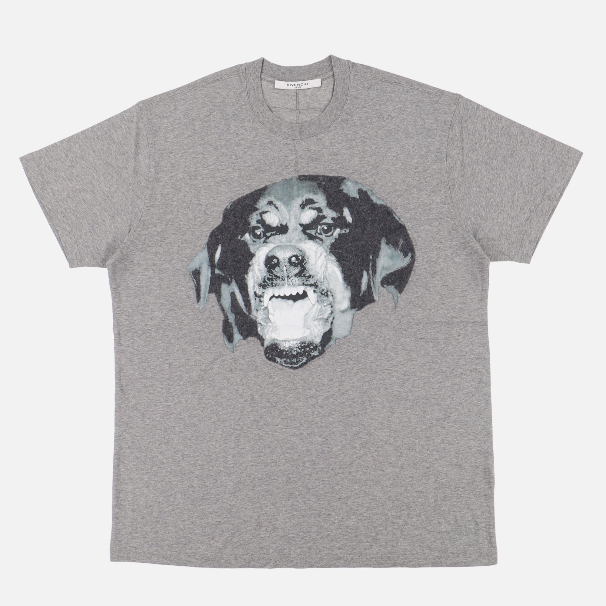 Givenchy Grey Felt Rottweiler T-shirt Size US XXS / EU 40 - 1 Thumbnail