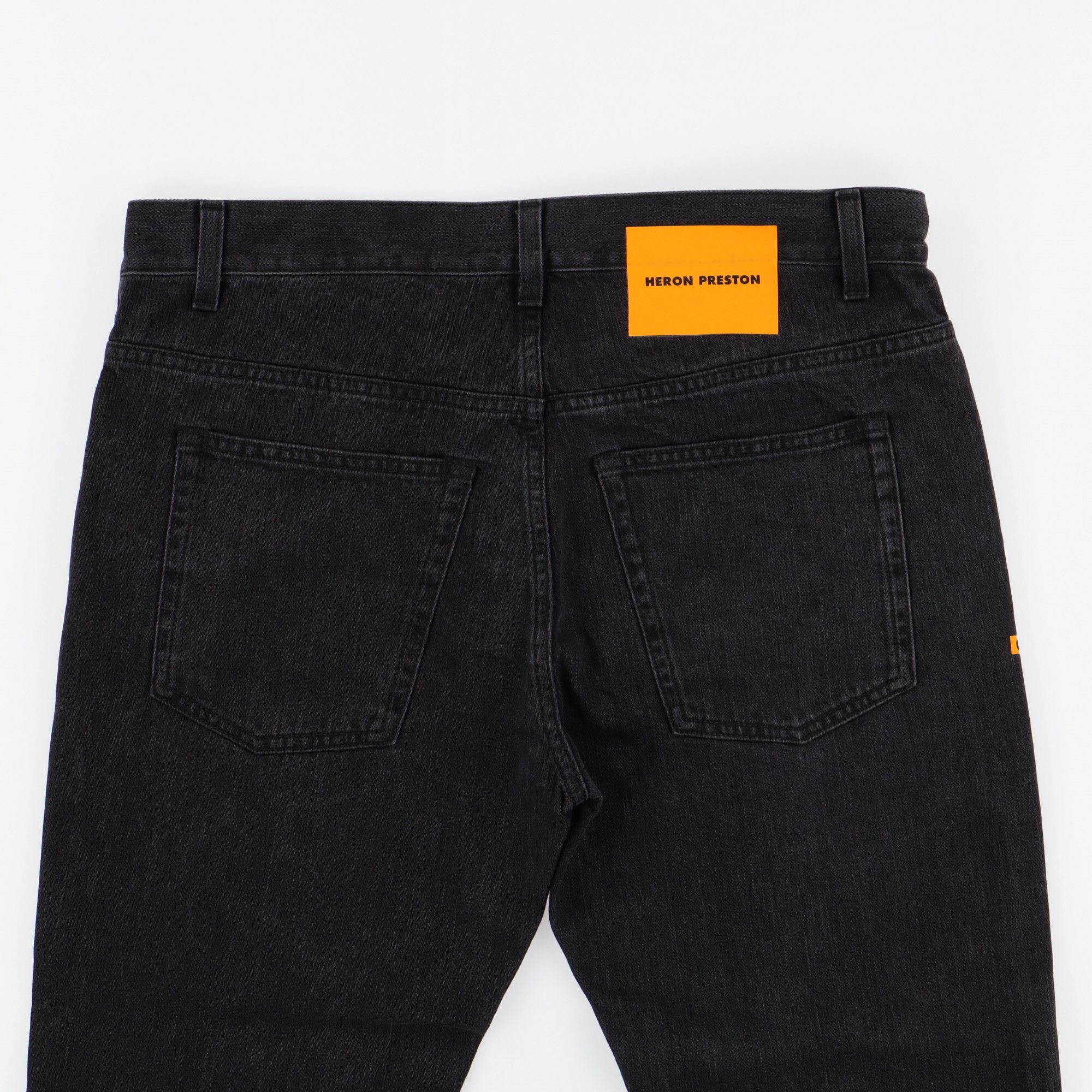 Heron Preston Black Skinny Stonewashed Jeans Size US 30 / EU 46 - 3 Thumbnail