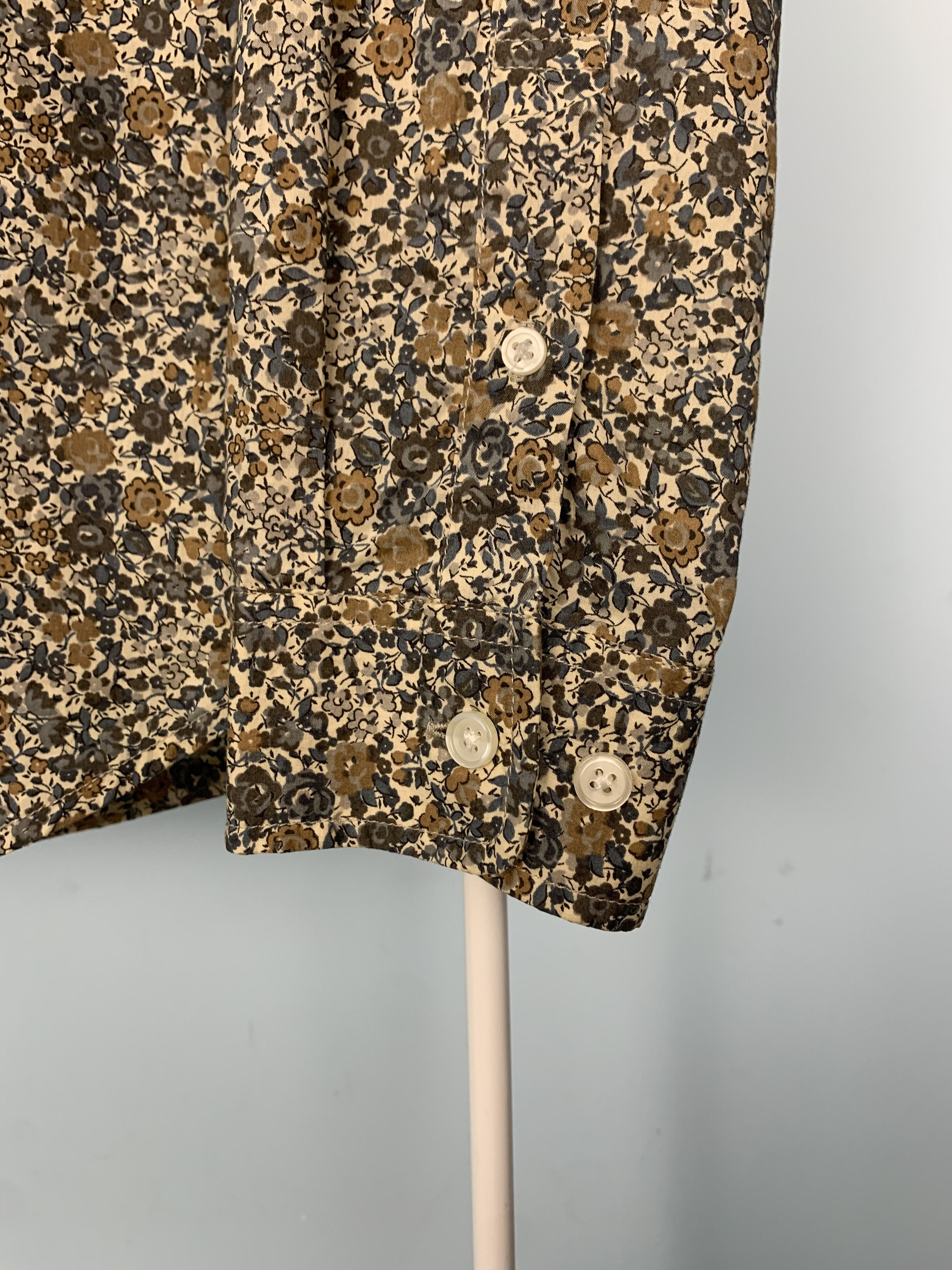 Supreme Supreme Liberty Arts Fabrics Button Down Shirt Medium Brown Size US M / EU 48-50 / 2 - 4 Thumbnail