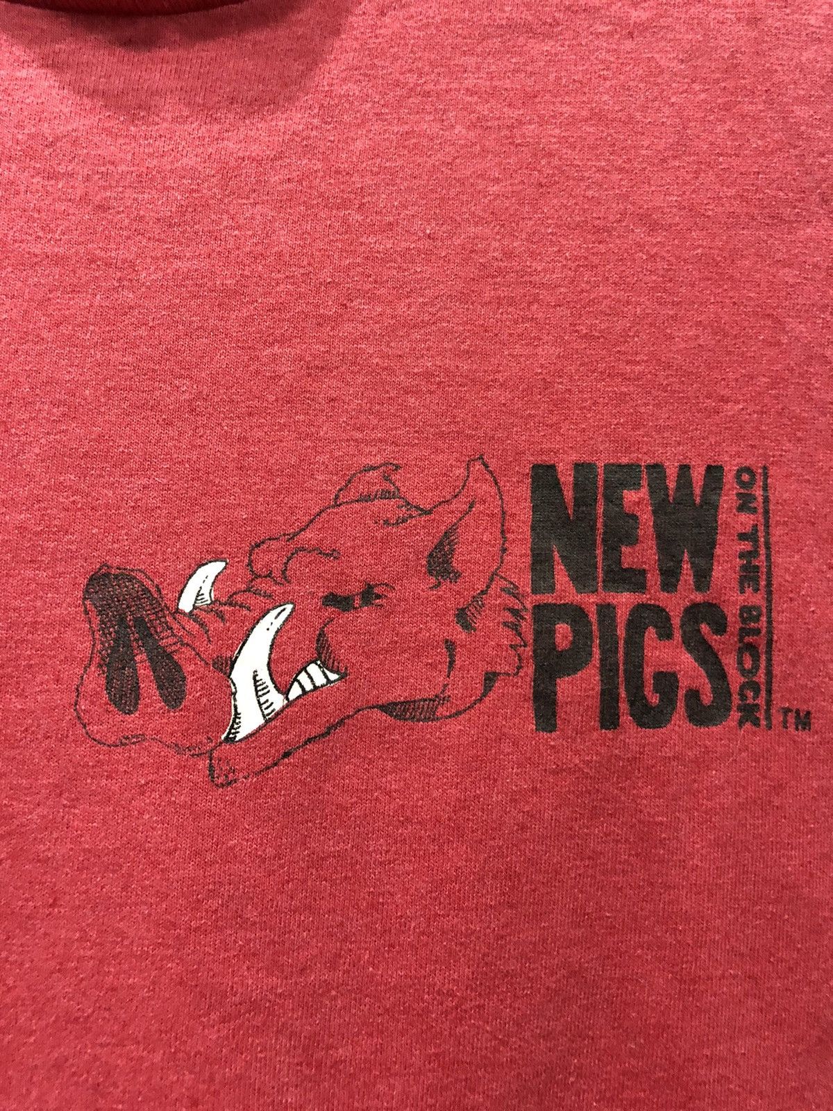 Band Tees × Vintage Vintage 90s NEW PIGS ON THE BLOCK Trival Tees Size US L / EU 52-54 / 3 - 3 Thumbnail