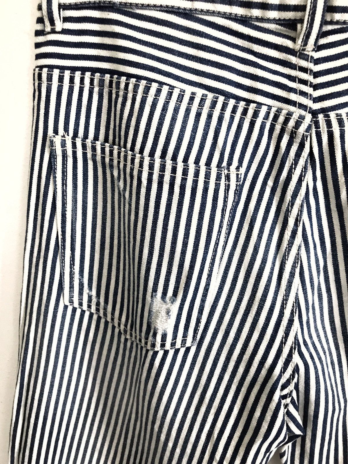 Designer × Japanese Brand Japanese Designer Jeans Valman Ripped Stripes Size US 29 - 3 Thumbnail