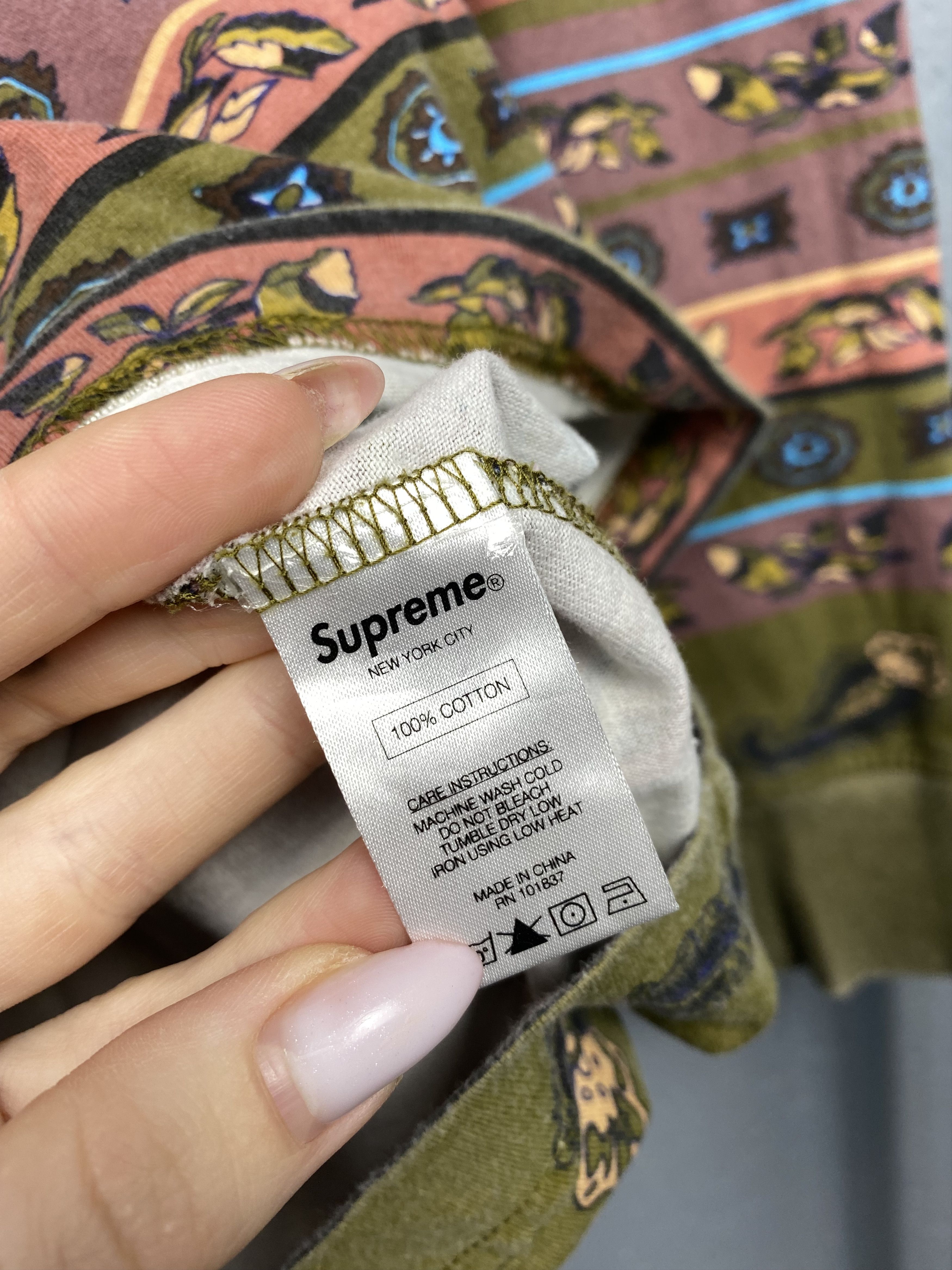 Supreme × Vintage Supreme Vintage Mens Long Sleeve T-Shirt Tee Size US XL / EU 56 / 4 - 5 Thumbnail