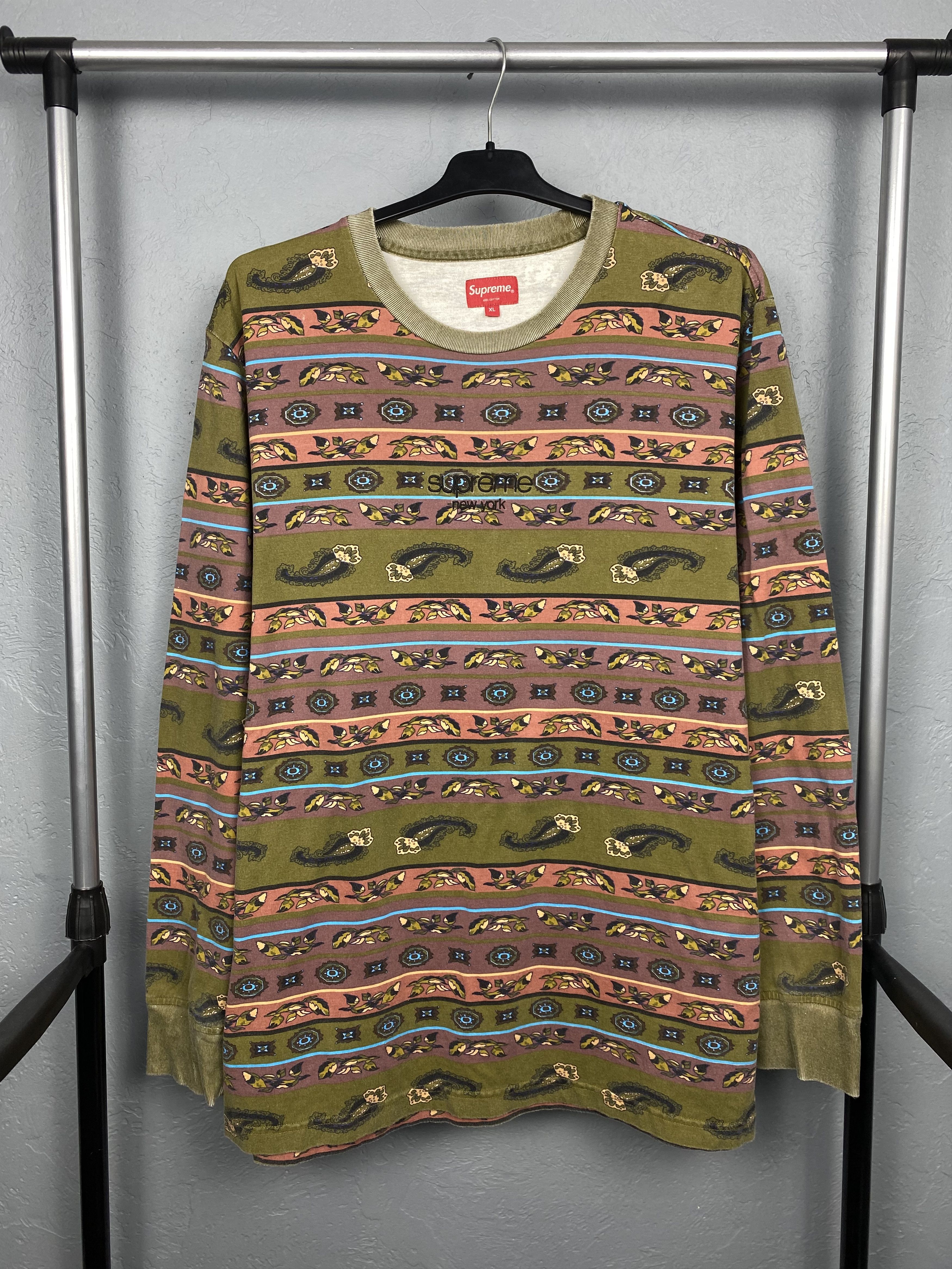 Supreme × Vintage Supreme Vintage Mens Long Sleeve T-Shirt Tee Size US XL / EU 56 / 4 - 1 Thumbnail