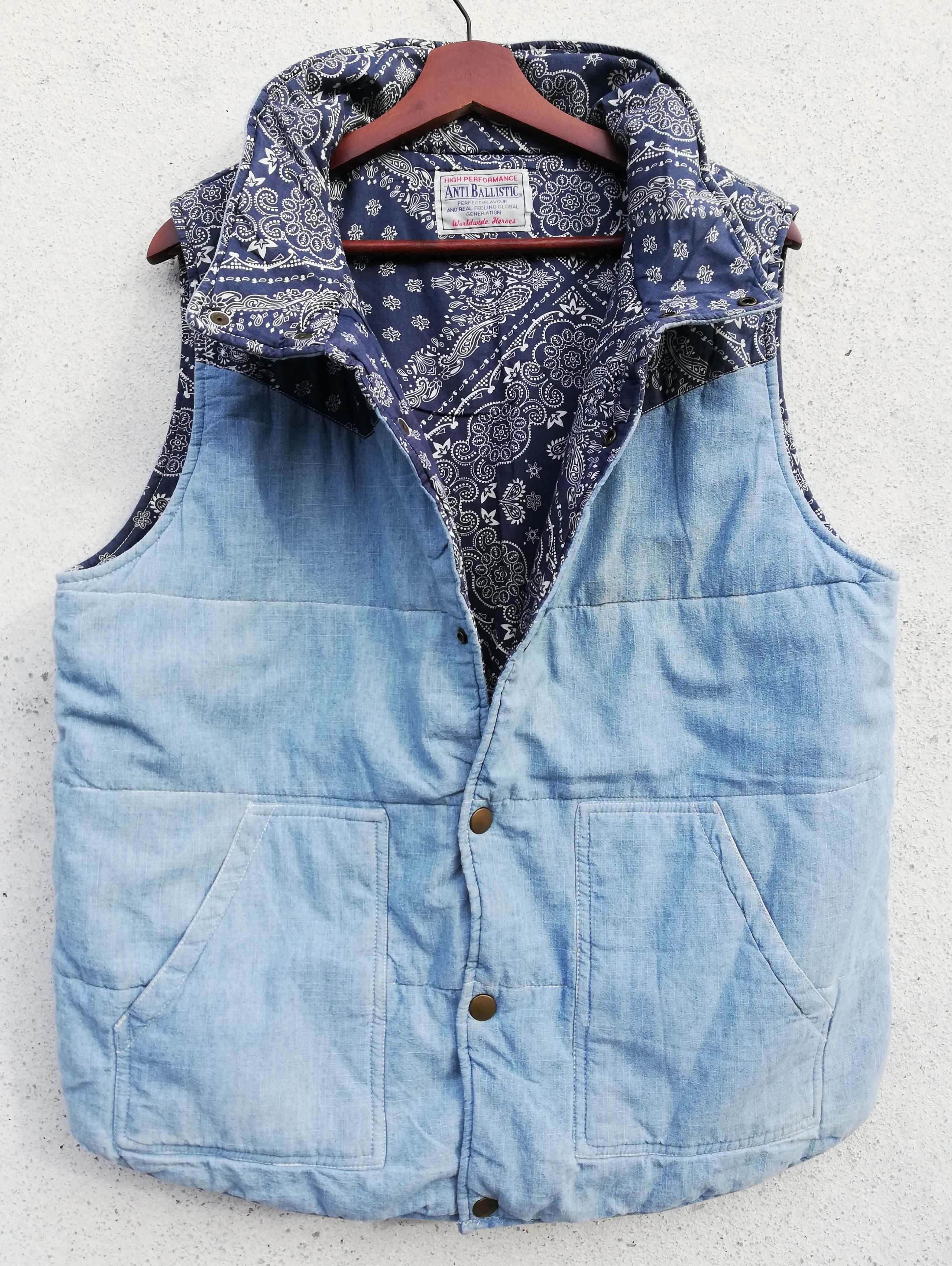 Japanese Brand × Other 🔥Bandana Down Inspired Similar Visvim Handkerchief Vest🔥 Size US M / EU 48-50 / 2 - 7 Thumbnail