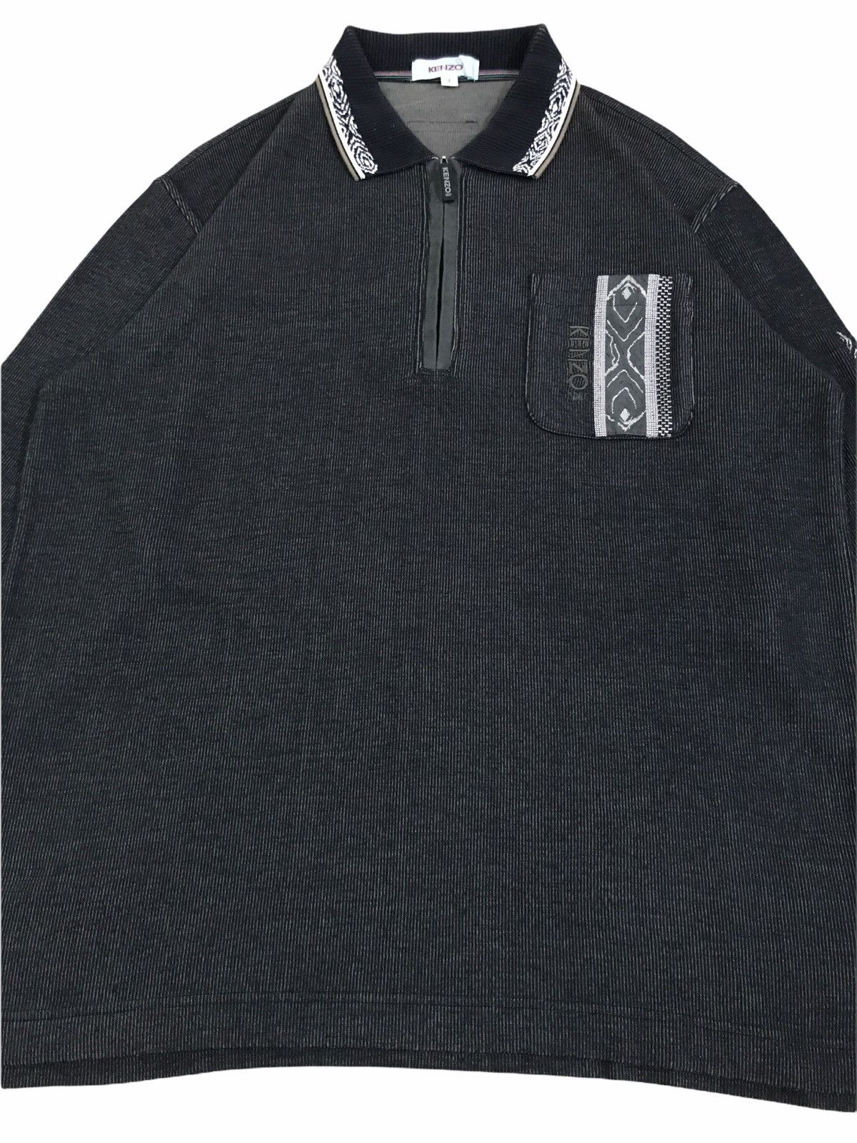 Kenzo Kenzo Japan Pocket Embroidered Logo Nice Design Polo Shirt Size US M / EU 48-50 / 2 - 5 Thumbnail