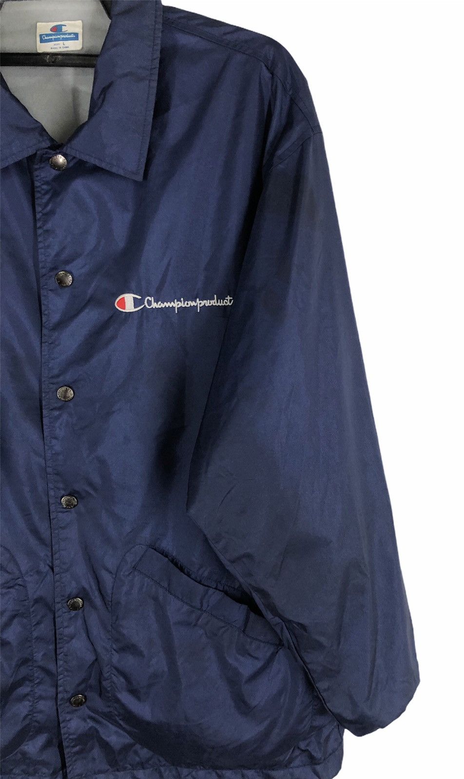 Champion × Vintage Vintage champion long jacket button down Size US L / EU 52-54 / 3 - 5 Thumbnail