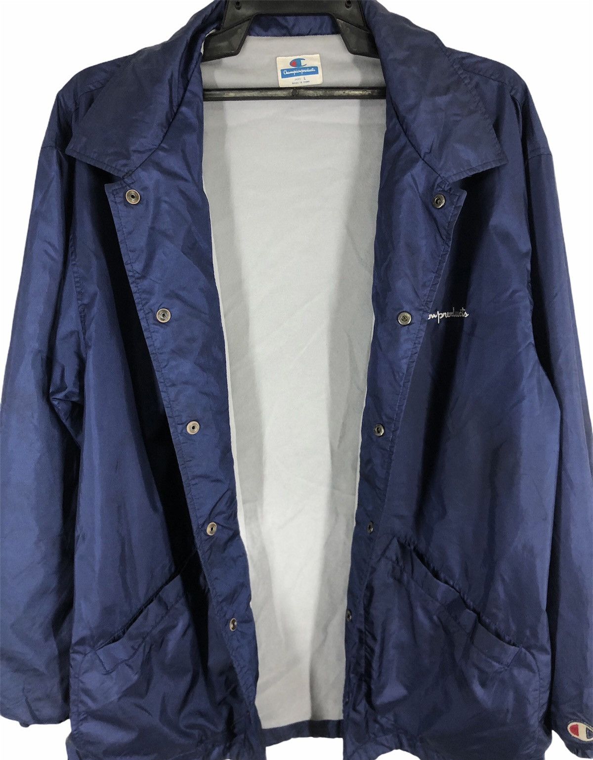 Champion × Vintage Vintage champion long jacket button down Size US L / EU 52-54 / 3 - 6 Thumbnail