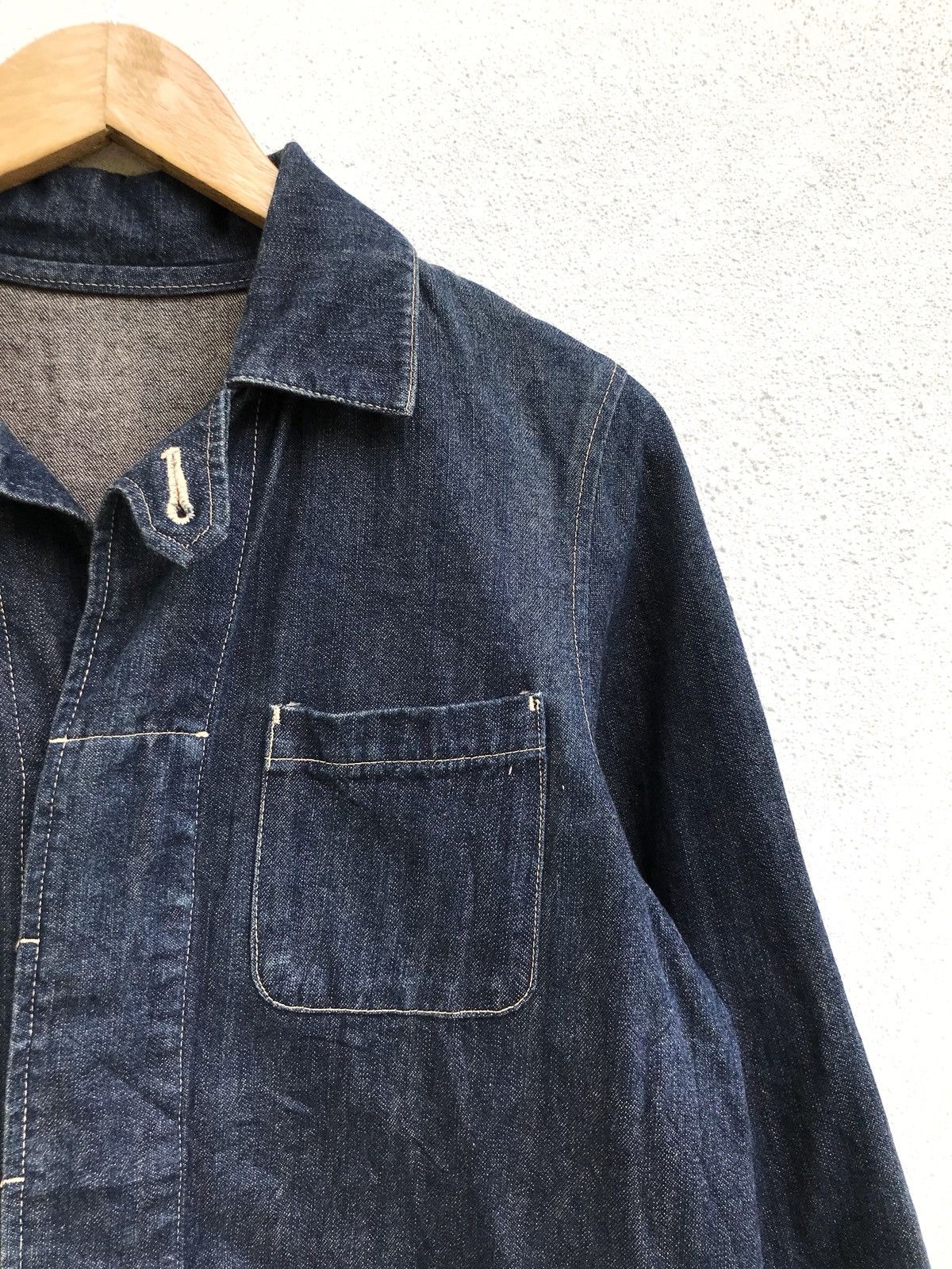 Indigo × Japanese Brand Workwear Denim Jacket By Designer Brand Expressive Size US S / EU 44-46 / 1 - 6 Thumbnail