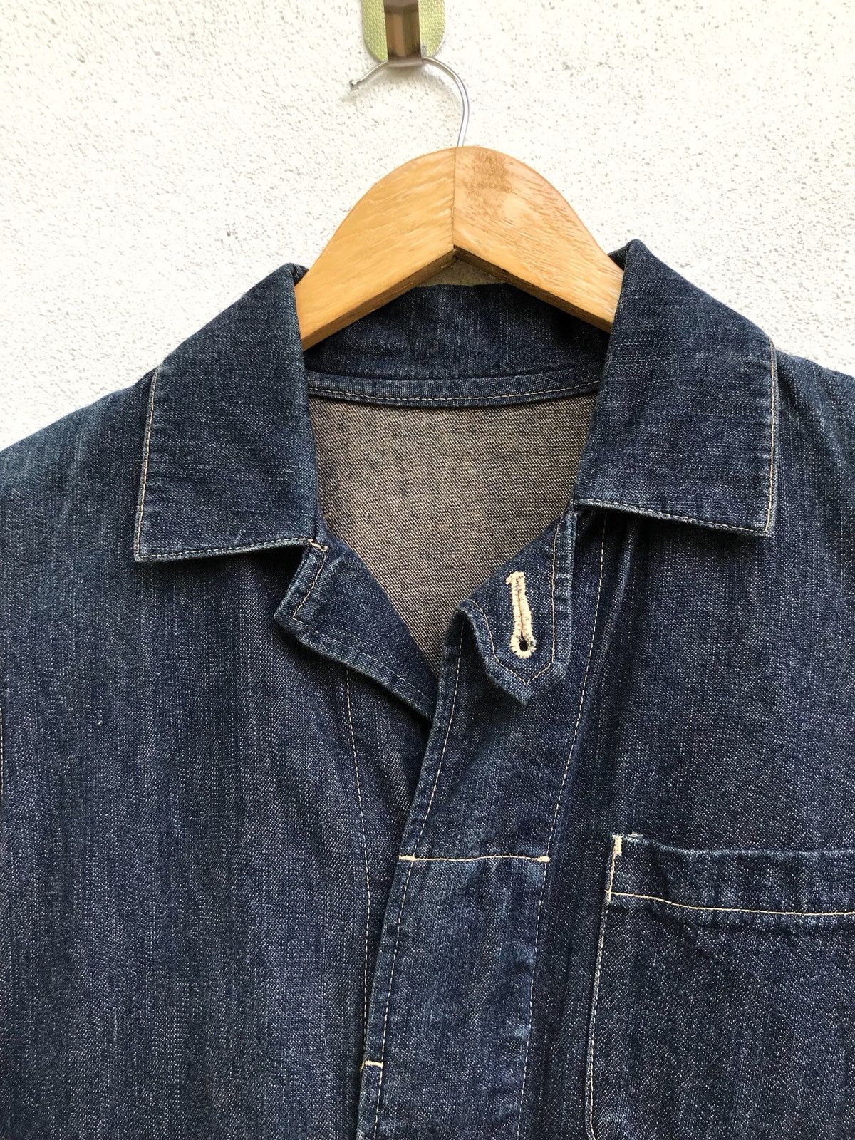 Indigo × Japanese Brand Workwear Denim Jacket By Designer Brand Expressive Size US S / EU 44-46 / 1 - 7 Thumbnail