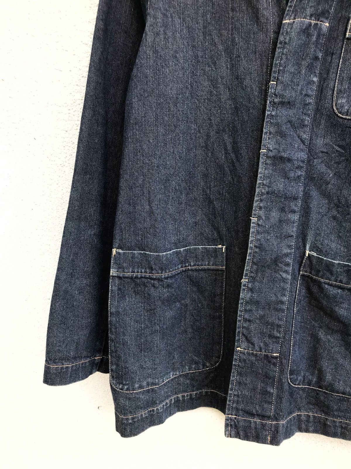 Indigo × Japanese Brand Workwear Denim Jacket By Designer Brand Expressive Size US S / EU 44-46 / 1 - 3 Thumbnail