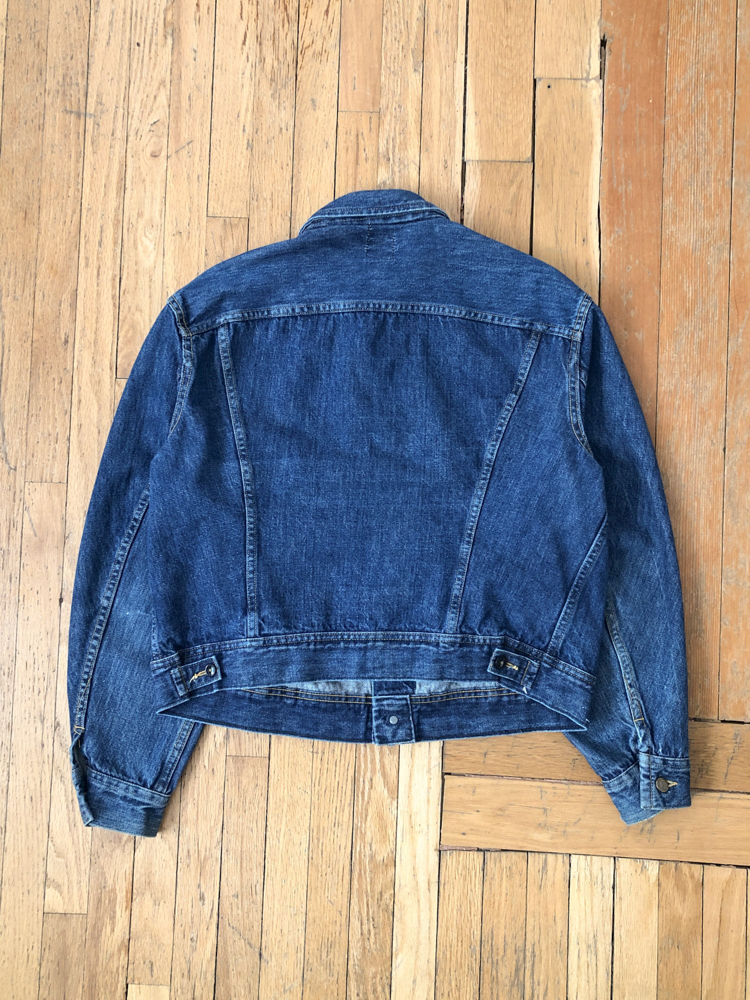 Vintage 80s Boxy Lee Sanforized Denim Trucker Jacket | Grailed