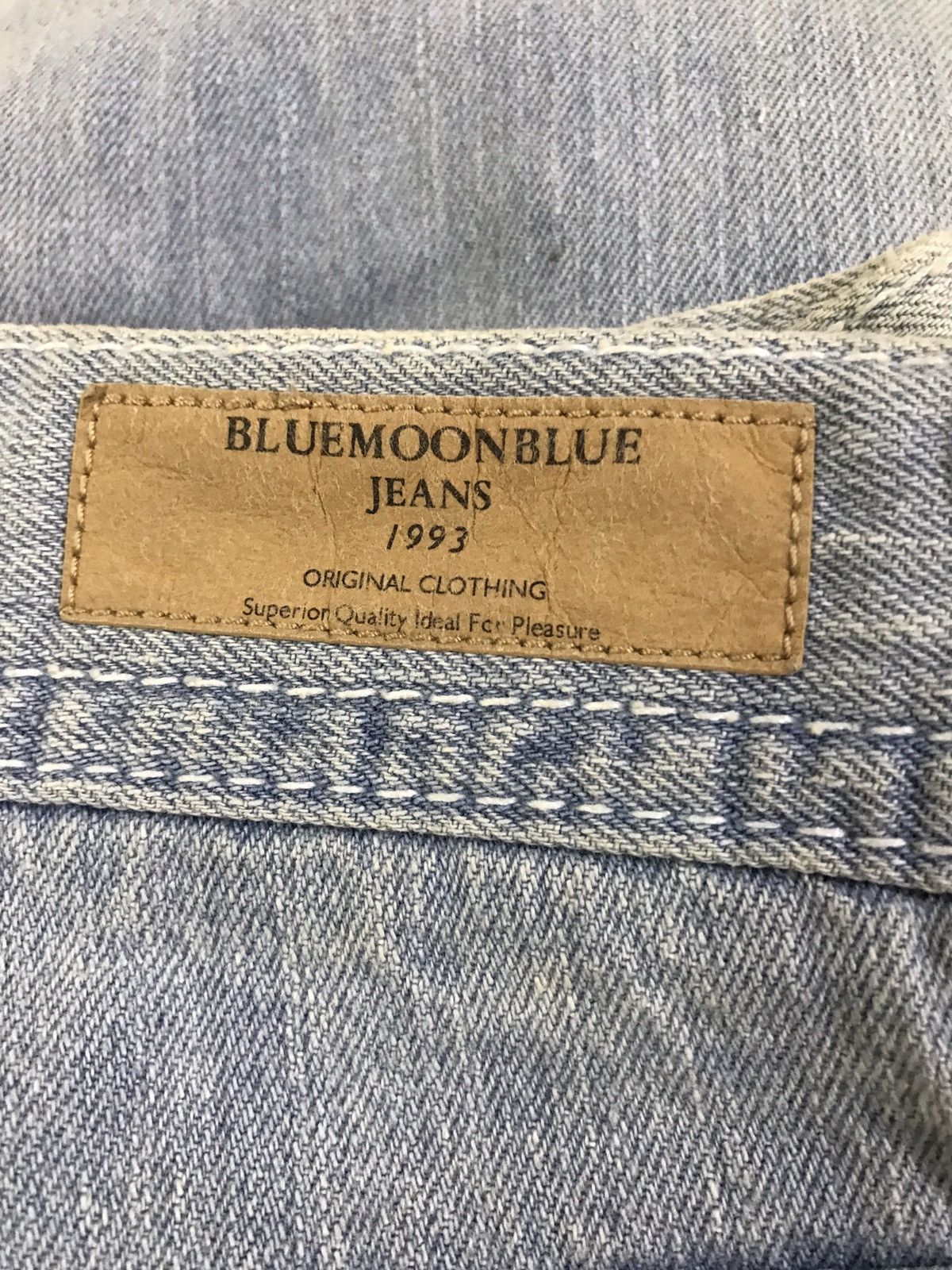 Hysteric Glamour × Japanese Brand Japanese Brand Blue Moon Printed Denim Size US 27 - 10 Thumbnail