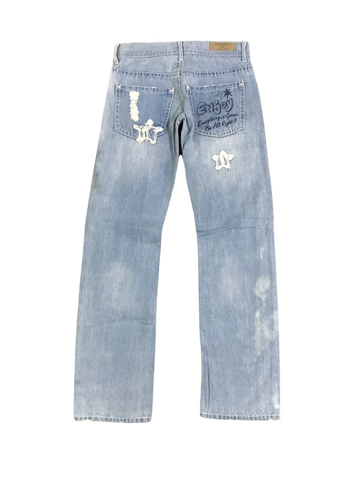 Hysteric Glamour × Japanese Brand Japanese Brand Blue Moon Printed Denim Size US 27 - 2 Thumbnail