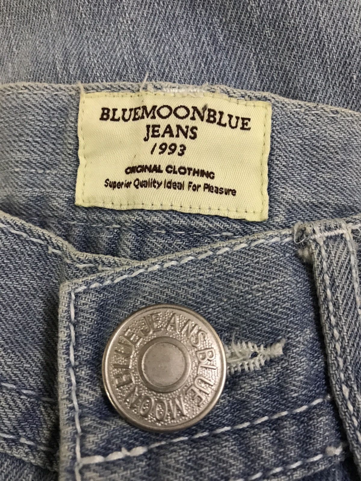 Hysteric Glamour × Japanese Brand Japanese Brand Blue Moon Printed Denim Size US 27 - 9 Thumbnail