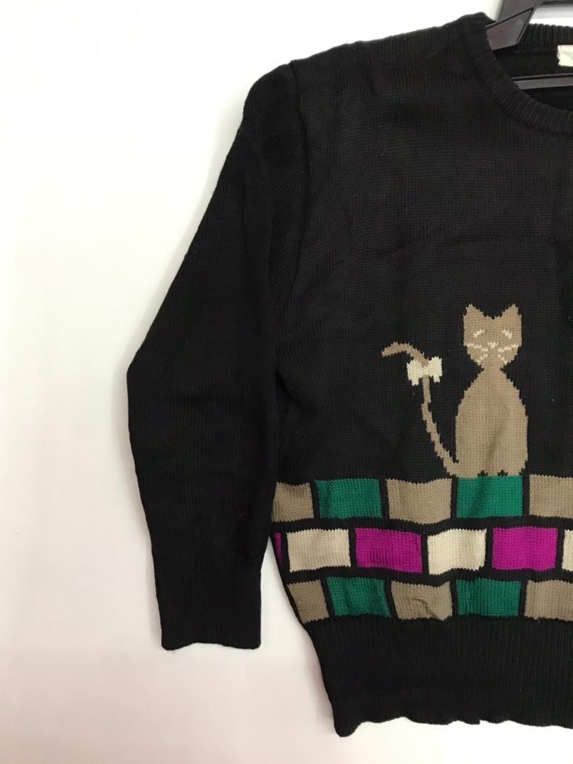 Japanese Brand ROAD KNITWEAR Cat design Size US M / EU 48-50 / 2 - 4 Thumbnail
