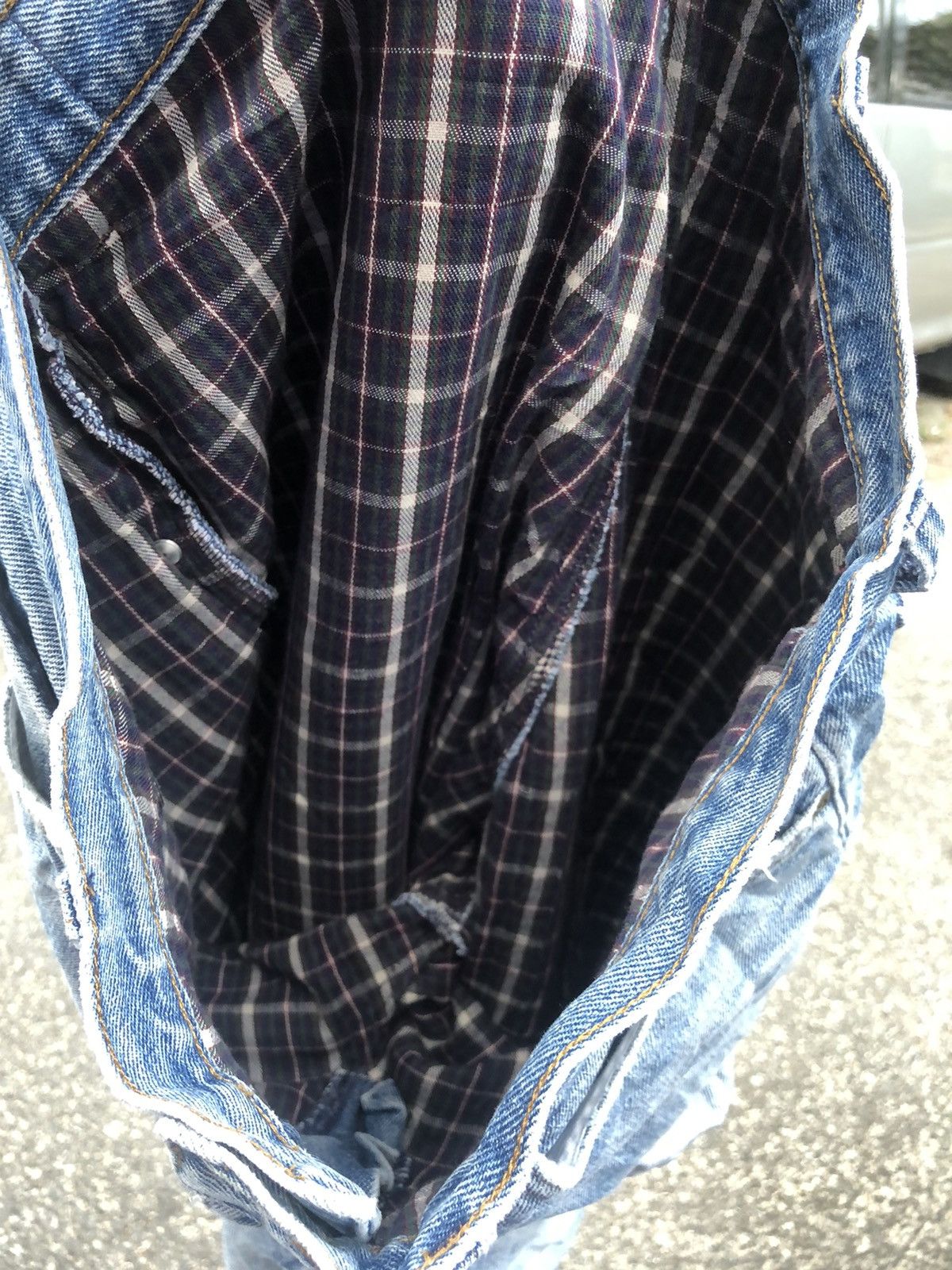 Japanese Brand × L.L. Bean Vintage 90s L.L Beam distressed denim rare design size 34 Size US 34 / EU 50 - 8 Thumbnail