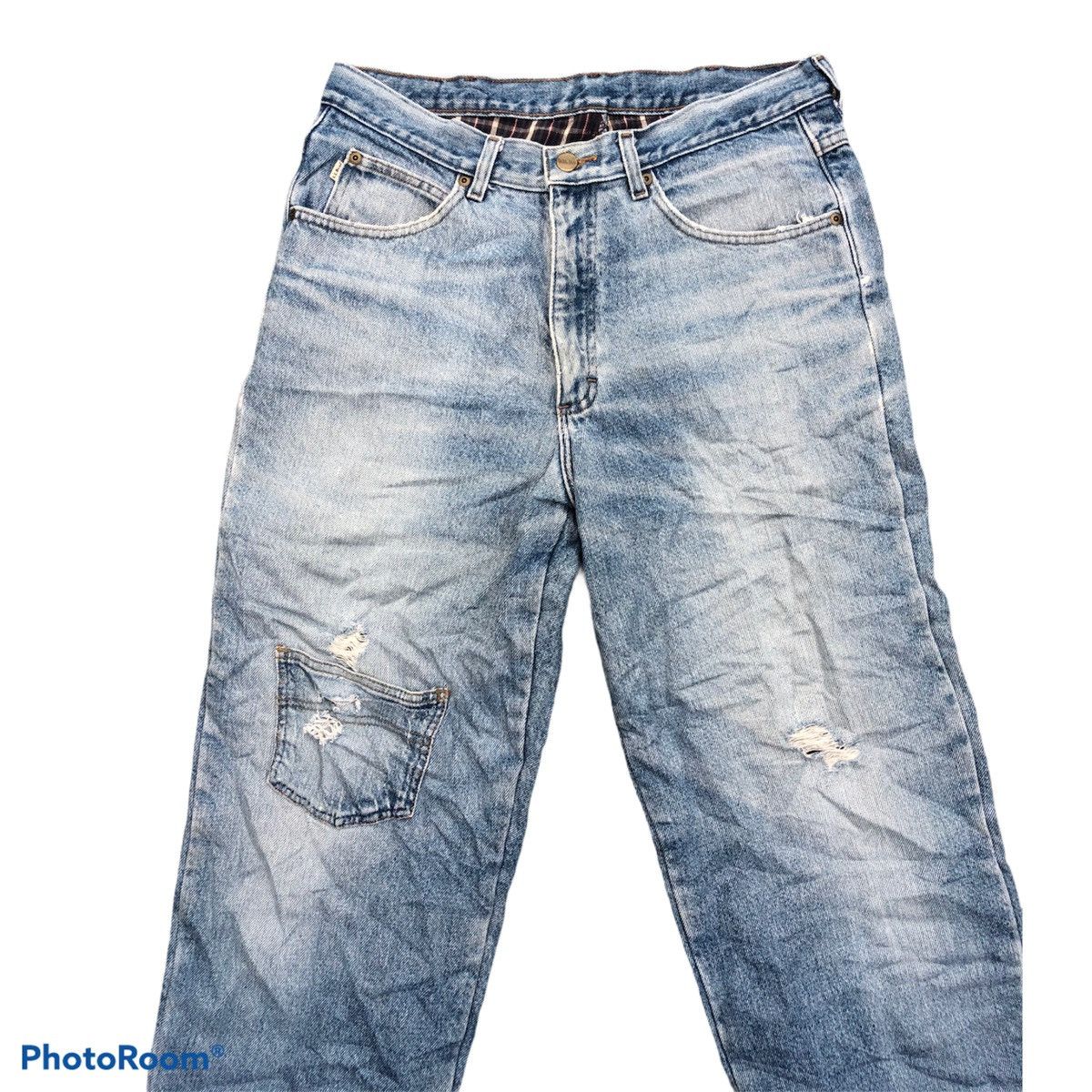 Japanese Brand × L.L. Bean Vintage 90s L.L Beam distressed denim rare design size 34 Size US 34 / EU 50 - 3 Thumbnail