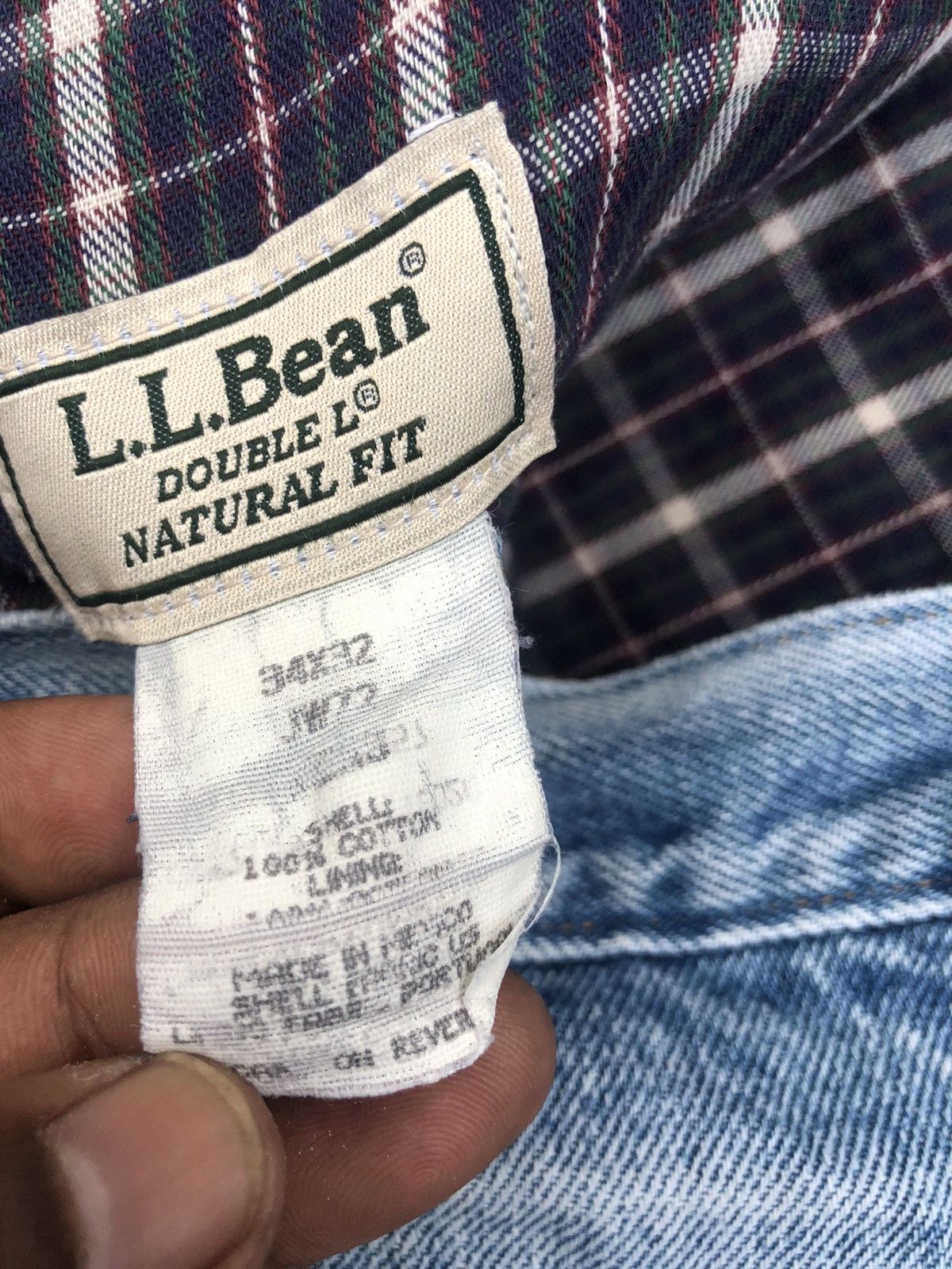 Japanese Brand × L.L. Bean Vintage 90s L.L Beam distressed denim rare design size 34 Size US 34 / EU 50 - 5 Thumbnail