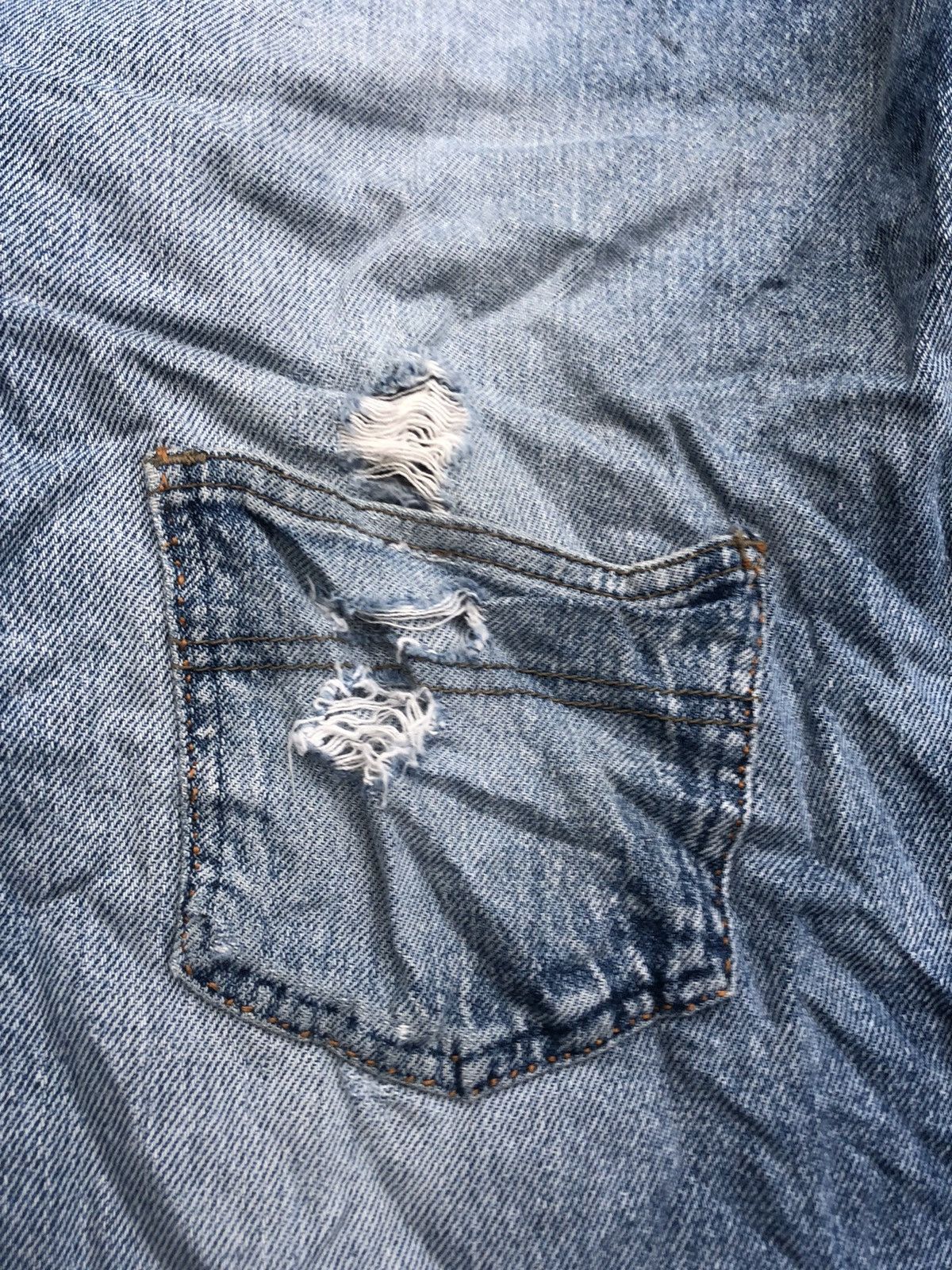 Japanese Brand × L.L. Bean Vintage 90s L.L Beam distressed denim rare design size 34 Size US 34 / EU 50 - 11 Thumbnail