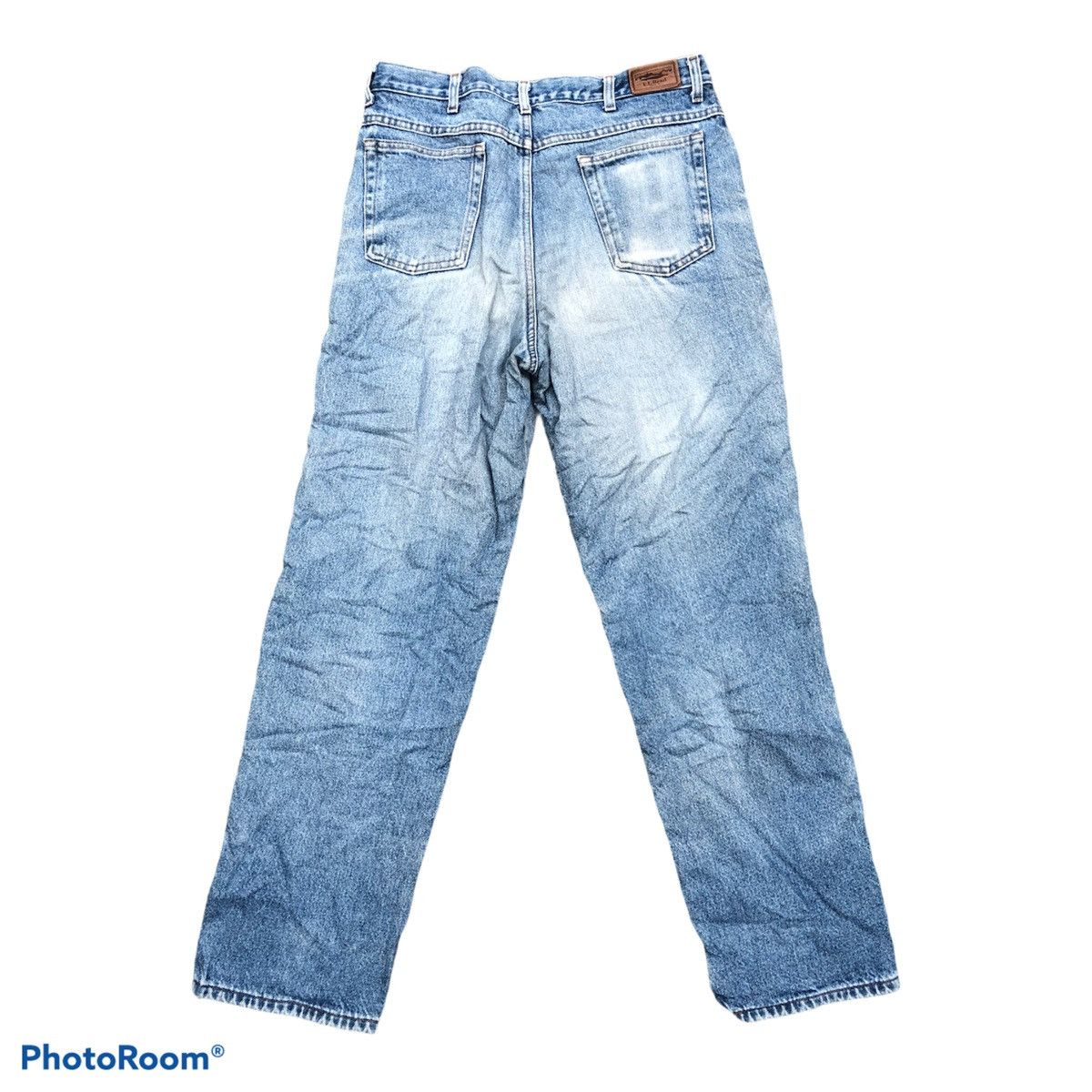 Japanese Brand × L.L. Bean Vintage 90s L.L Beam distressed denim rare design size 34 Size US 34 / EU 50 - 2 Thumbnail