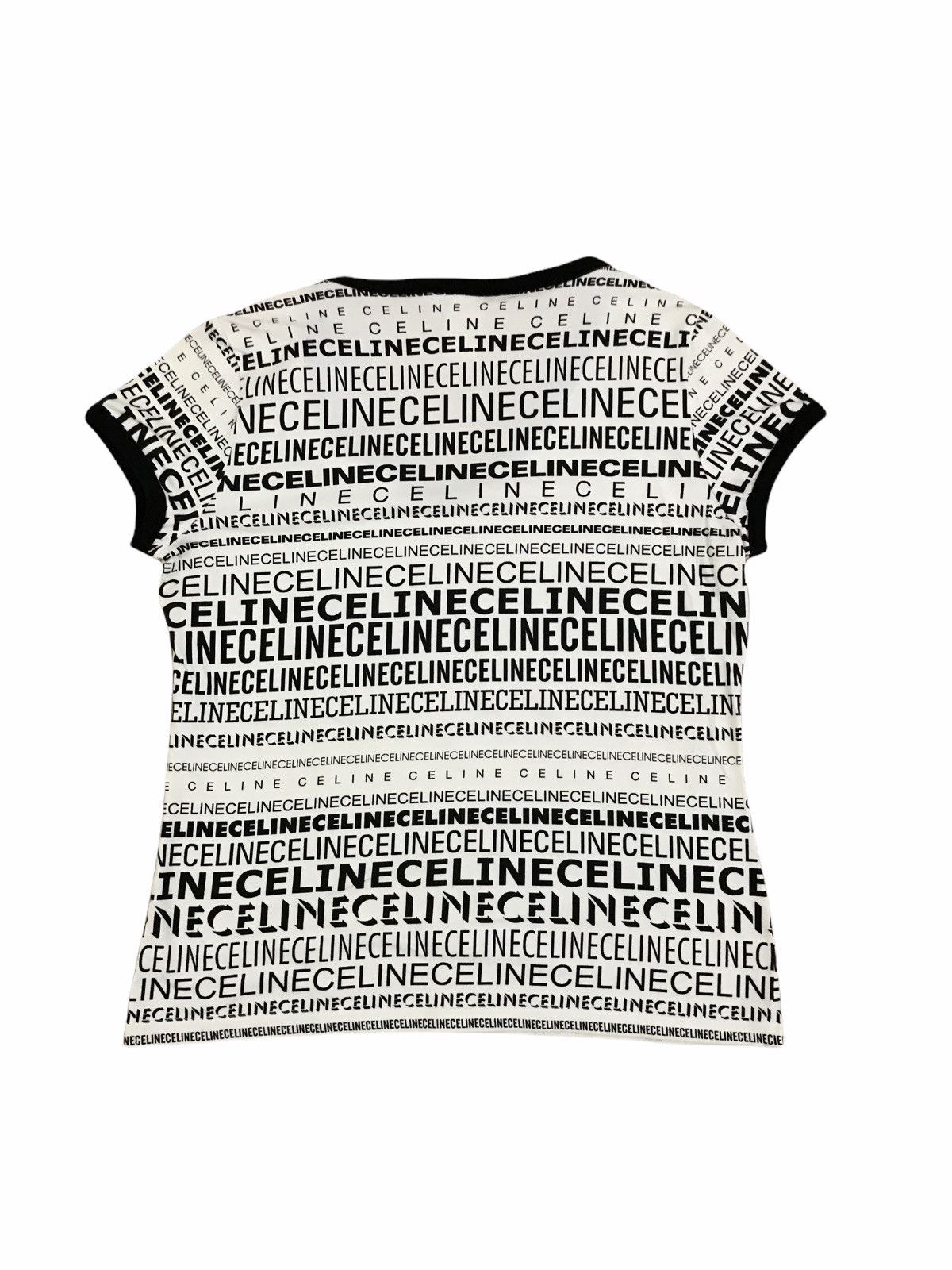 Celine Vintage Celine All Overprint Spell Out Logo T-Shirt Size US XS / EU 42 / 0 - 2 Thumbnail