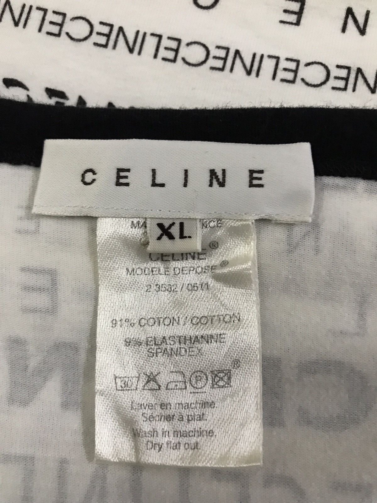 Celine Vintage Celine All Overprint Spell Out Logo T-Shirt Size US XS / EU 42 / 0 - 4 Thumbnail