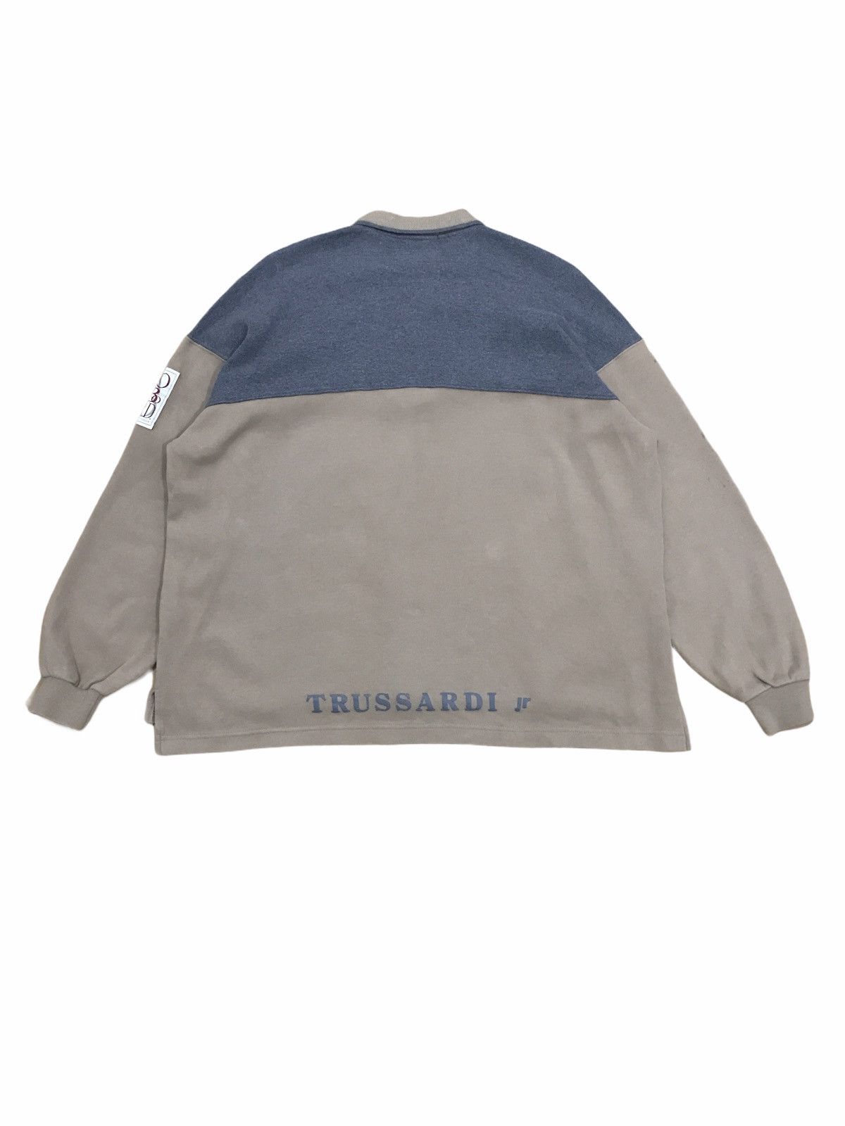 Trussardi Vintage Trussardi Polo Shirt Spell Out Logo Size US M / EU 48-50 / 2 - 2 Thumbnail