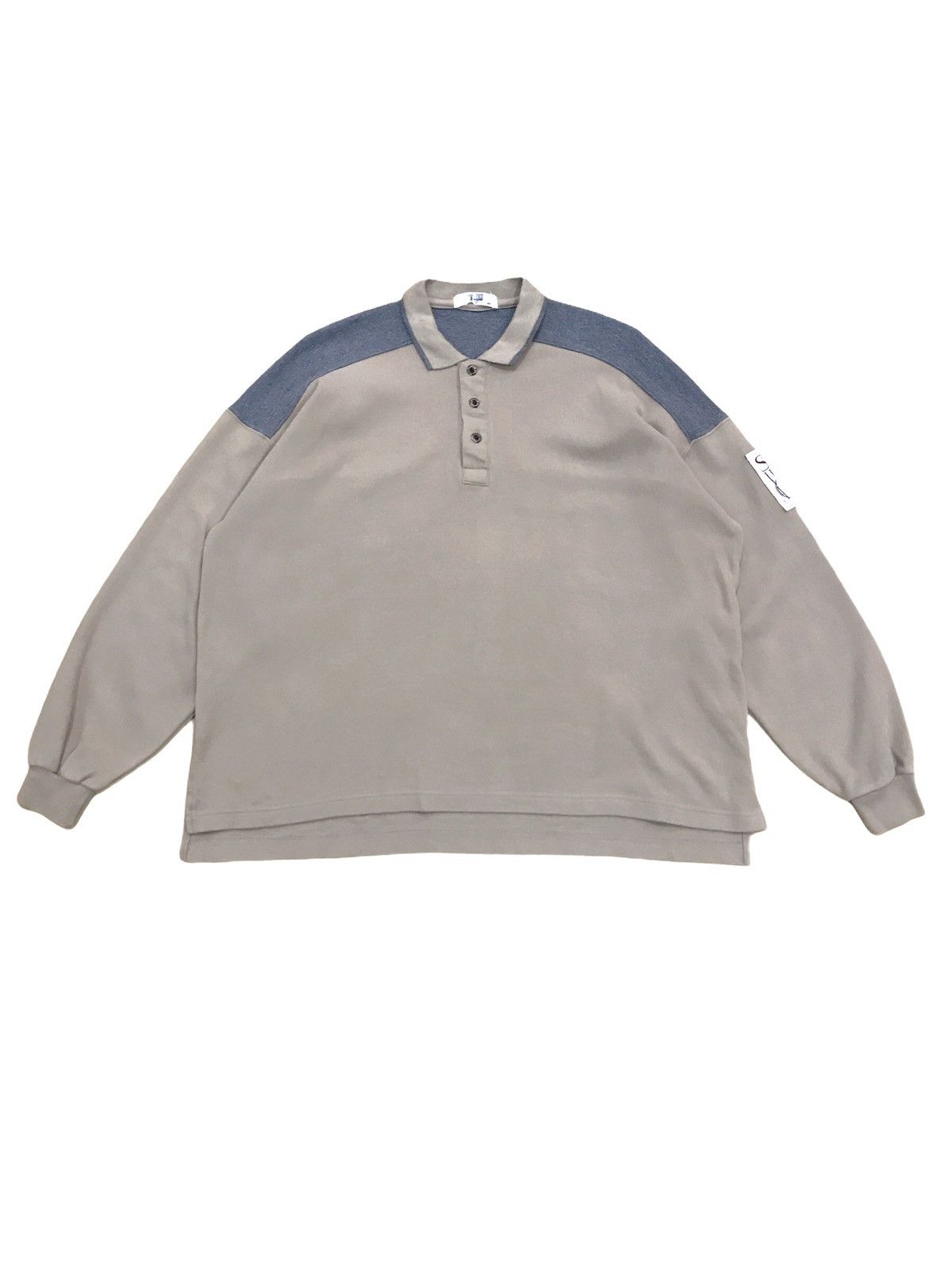 image of Vintage Trussardi Polo Shirt Spell Out Logo in Brown, Men's (Size Medium)