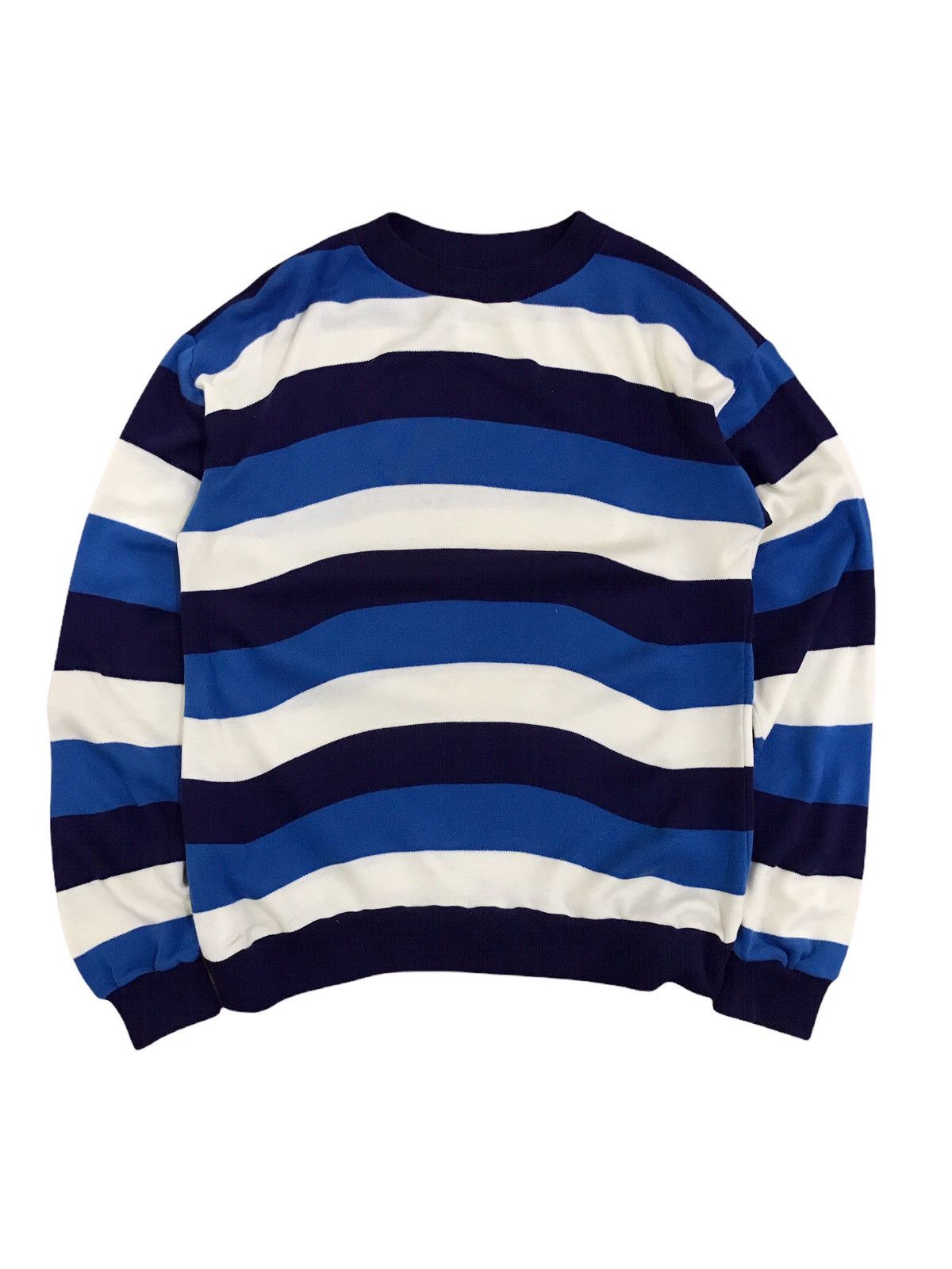 Japanese Brand Japan Multicolour Stripes Sweater Grunge Kurt Cobain Style Size US XXS / EU 40 - 1 Thumbnail