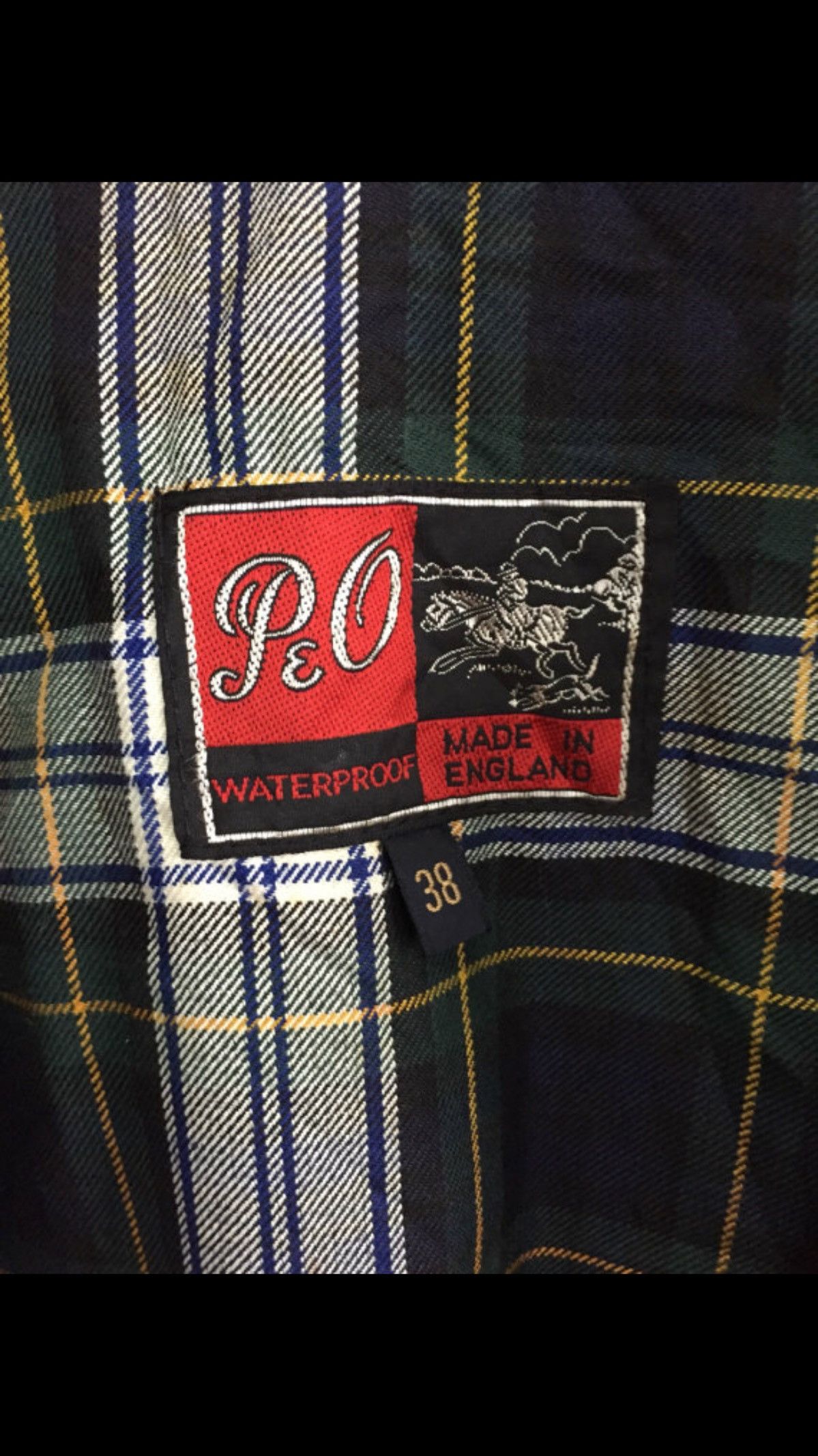 Handmade × Other Made In England PEO Tartan Lining Waterproof Wax Jacket Size US S / EU 44-46 / 1 - 5 Thumbnail