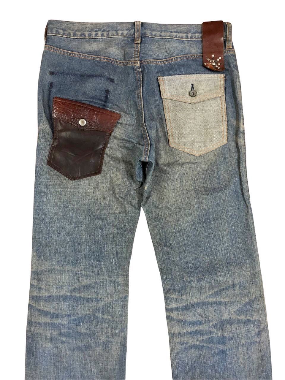 ABAHOUSE Japanese Brand Abahouse Distressed Printed Flower Jeans Size US 31 - 4 Thumbnail
