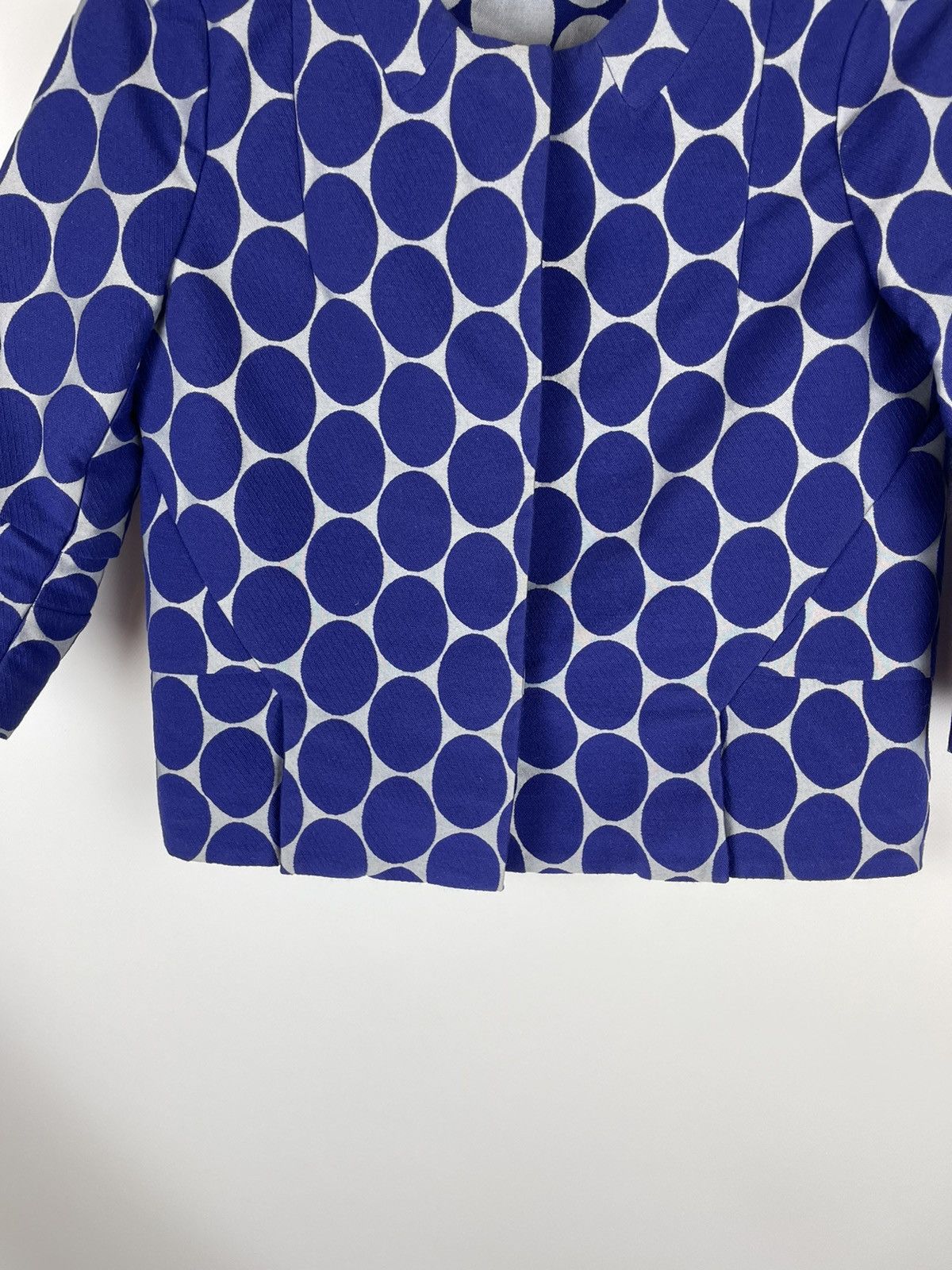 Marni MARNI at H&M Stunning cropped Jacket Dot Blue & Silver Size S / US 4 / IT 40 - 4 Thumbnail