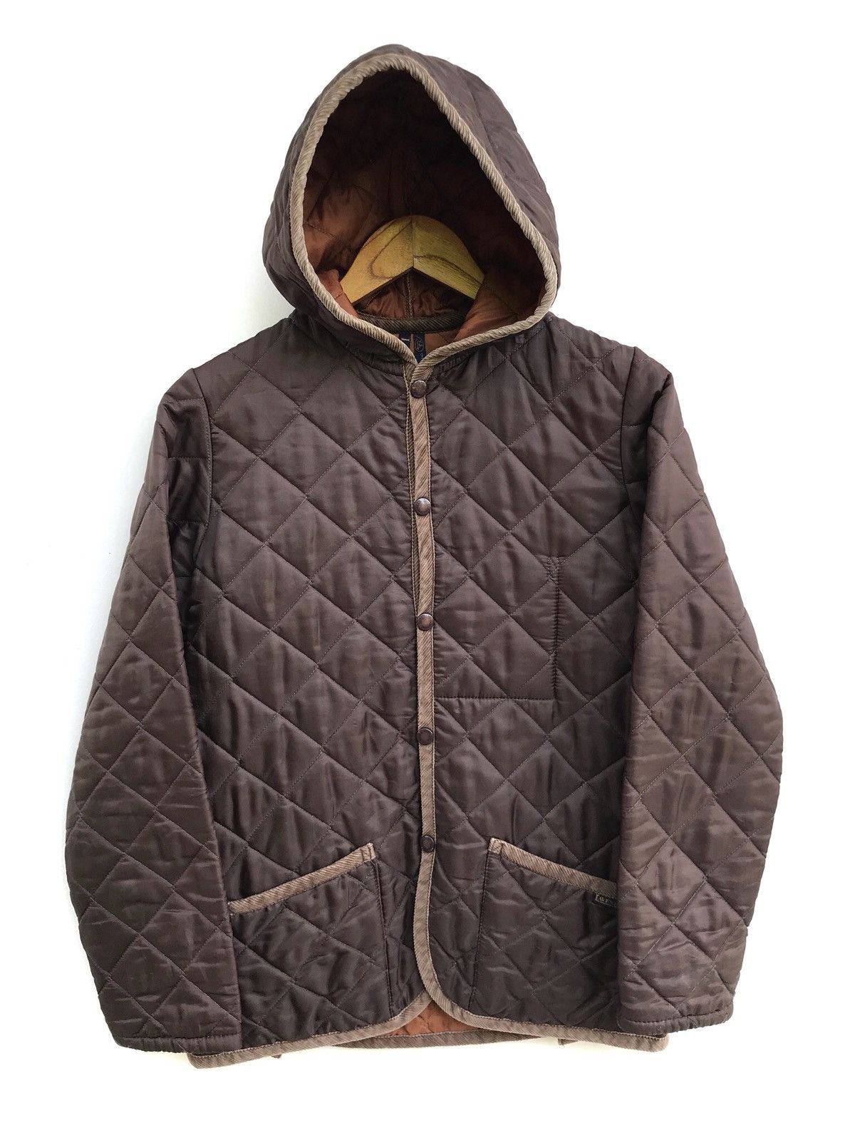 image of Lavenham Made In England Quilted Jacket in Brown, Men's (Size Small)
