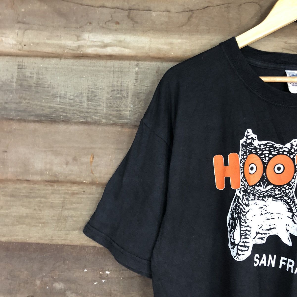 Vintage Hooters san Francisco Black Short Sleeve Tshirt #3493 Size US L / EU 52-54 / 3 - 5 Thumbnail