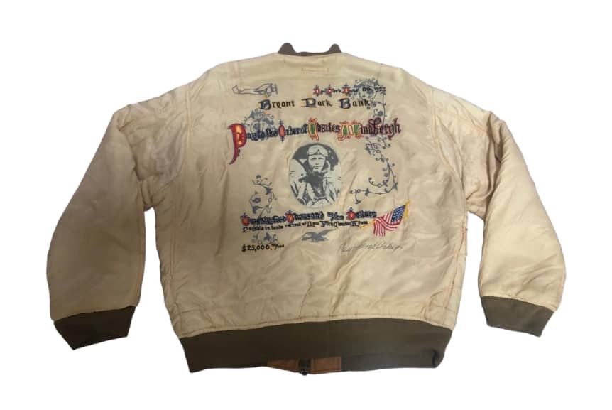 Vtg 80s Avirex Jacket Lindbergh Riversible Jacket