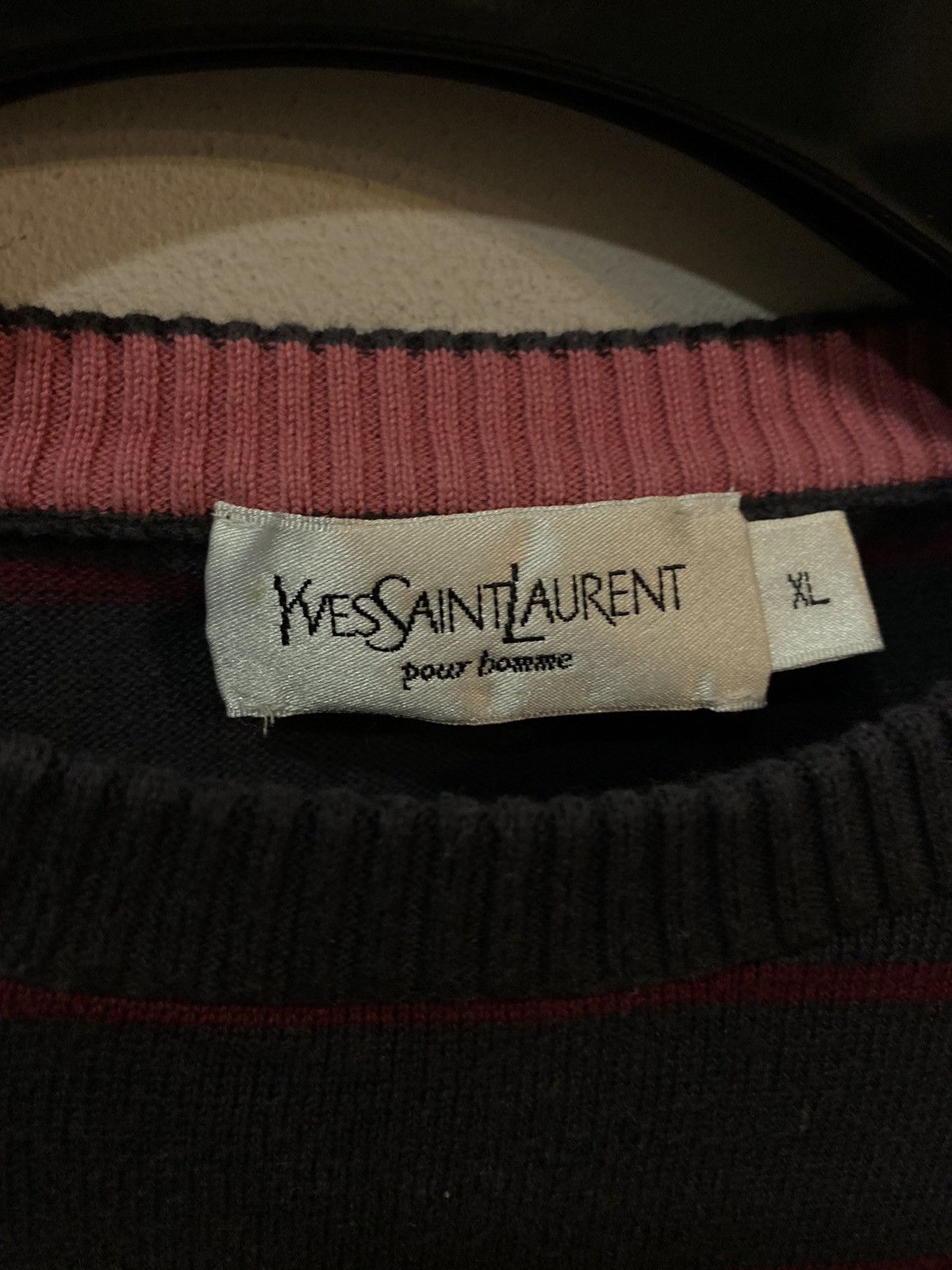 Yves Saint Laurent Striped YSL Sweater Light Size US L / EU 52-54 / 3 - 4 Thumbnail