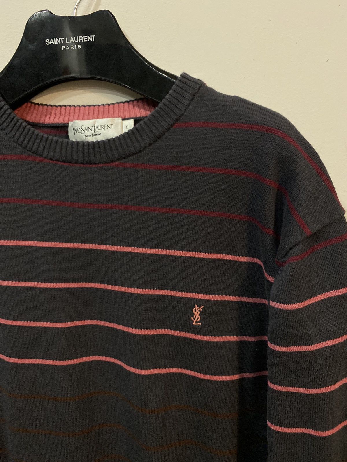 Yves Saint Laurent Striped YSL Sweater Light Size US L / EU 52-54 / 3 - 13 Thumbnail