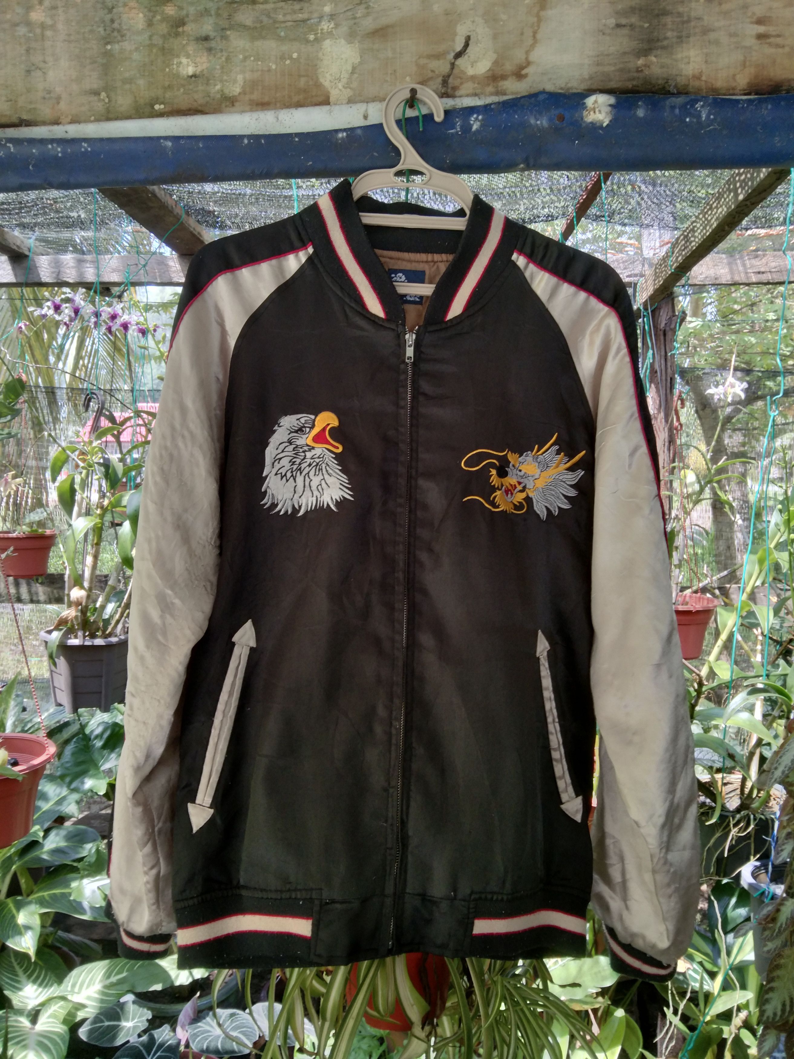 Japanese Brand VINTAGE JAPANESE SUKAJAN JACKET (HEAVILYUSED) Size US L / EU 52-54 / 3 - 2 Thumbnail