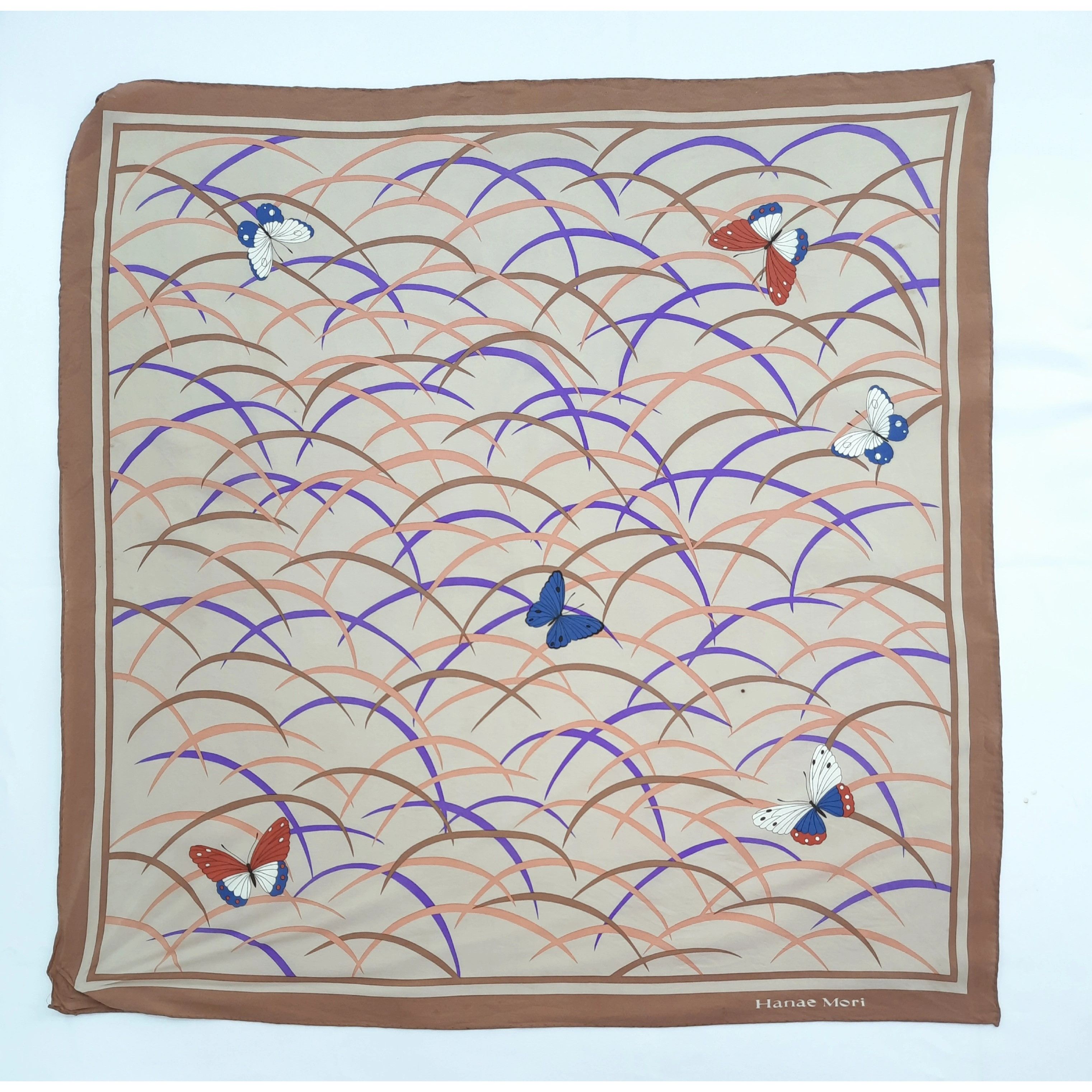 Hanae Mori Silk Scarf / Neckwear / Neckerchief - SCM35