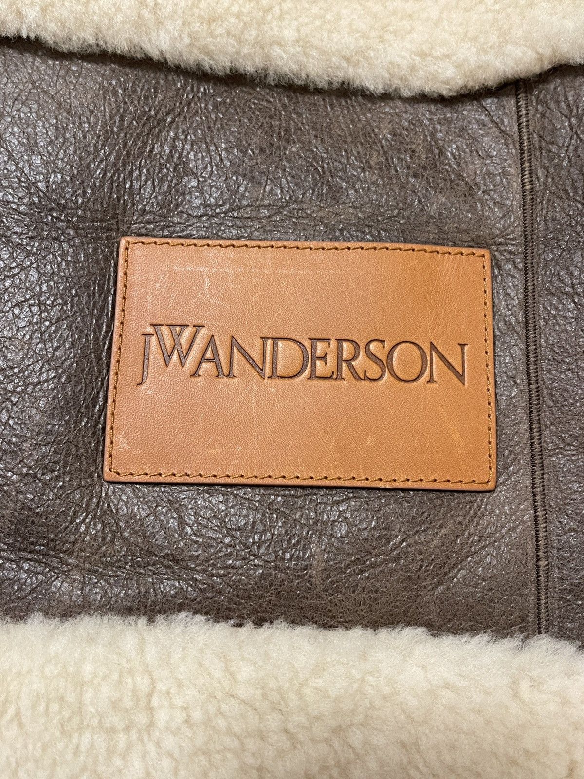 JW Anderson JW Anderson leather shearling neck warmer Size ONE SIZE - 2 Thumbnail