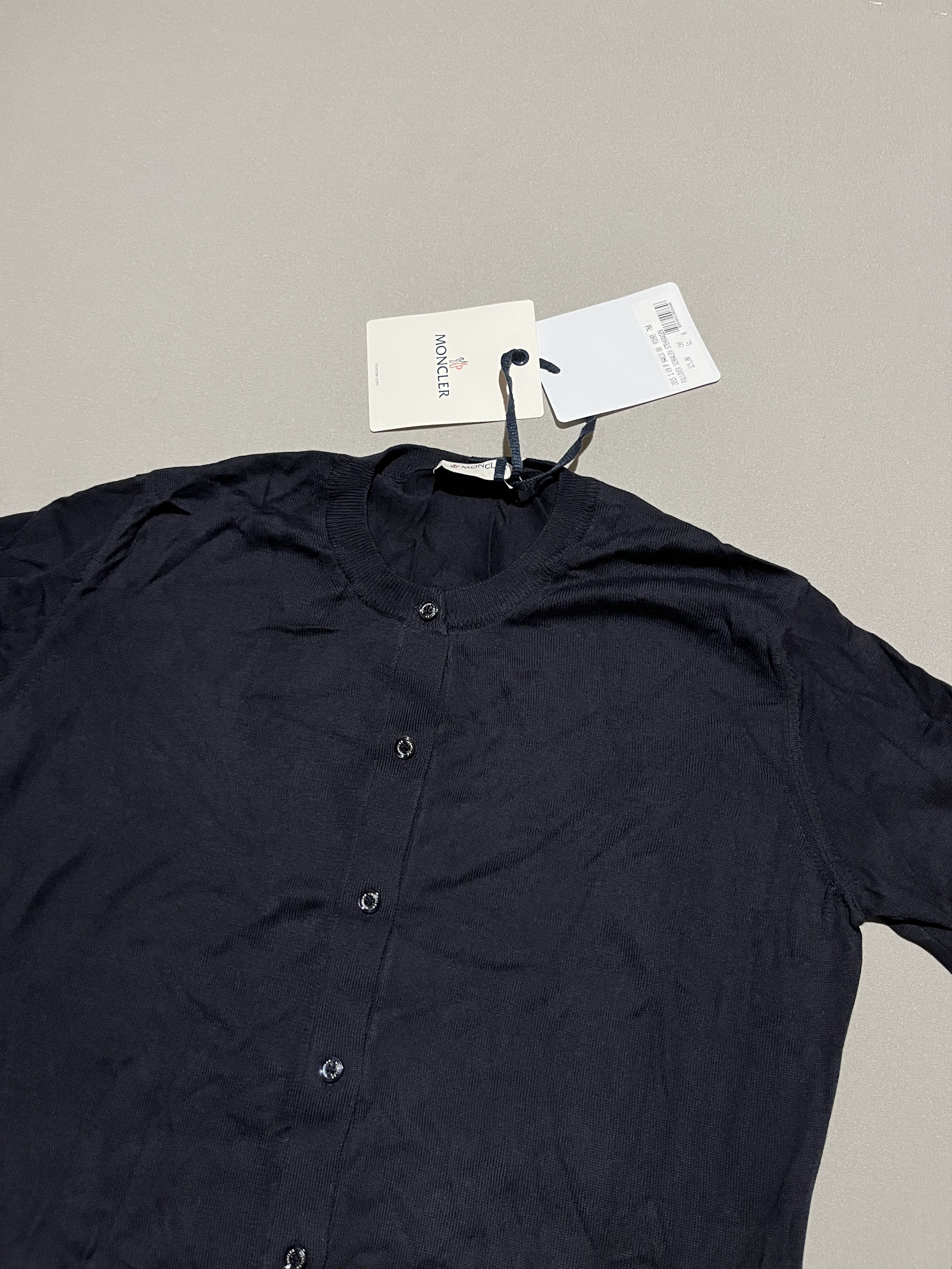 Moncler MONCLER WOMENS Maglia Tricot Cotton Cardigan Size M / US 6-8 / IT 42-44 - 2 Thumbnail