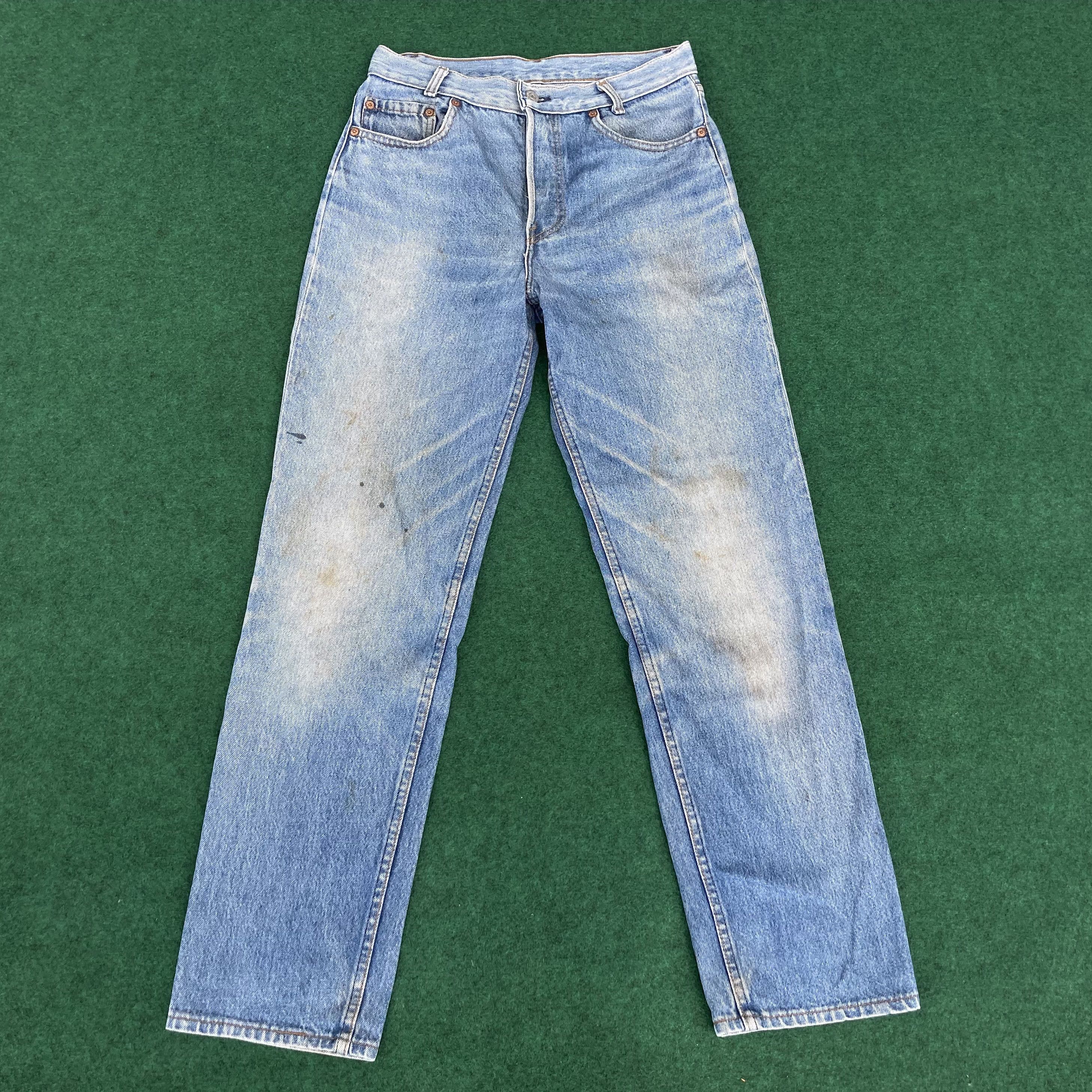Levi's × Vintage Vtg Levis 501 Distressed 28 Light Wash Grunge Style Jeans Size US 28 / EU 44 - 1 Thumbnail