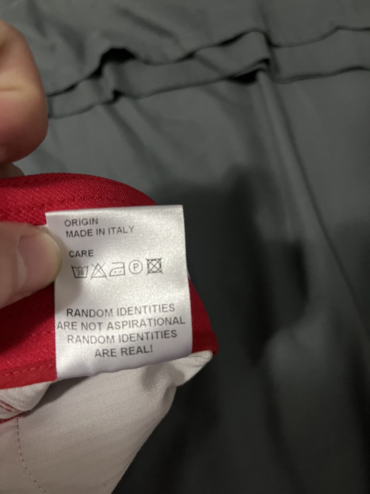 Random Identities Red High-Rise Five Pocket Trousers Size US 27 - 8 Thumbnail